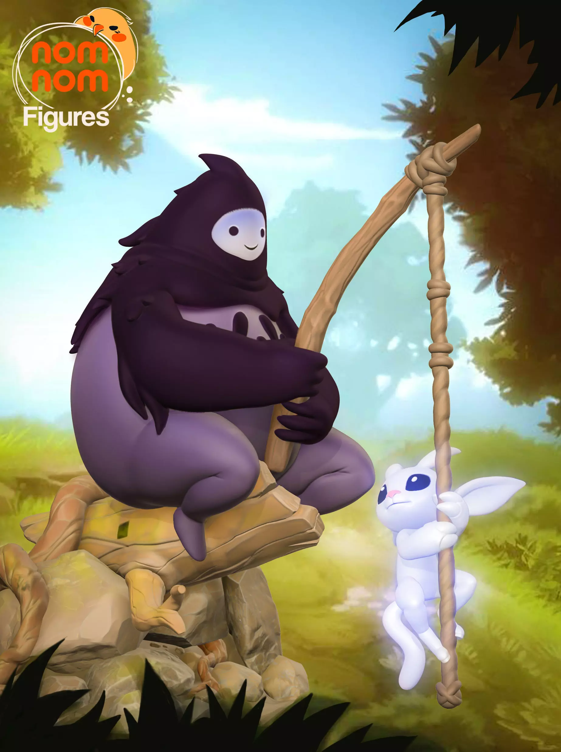Ori and Naru - Ori and the Blind Forest 3D print model_0