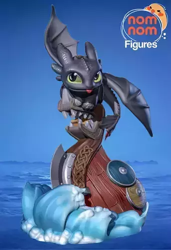 Chibi Toothless - How to Train Your Dragon 3D print model