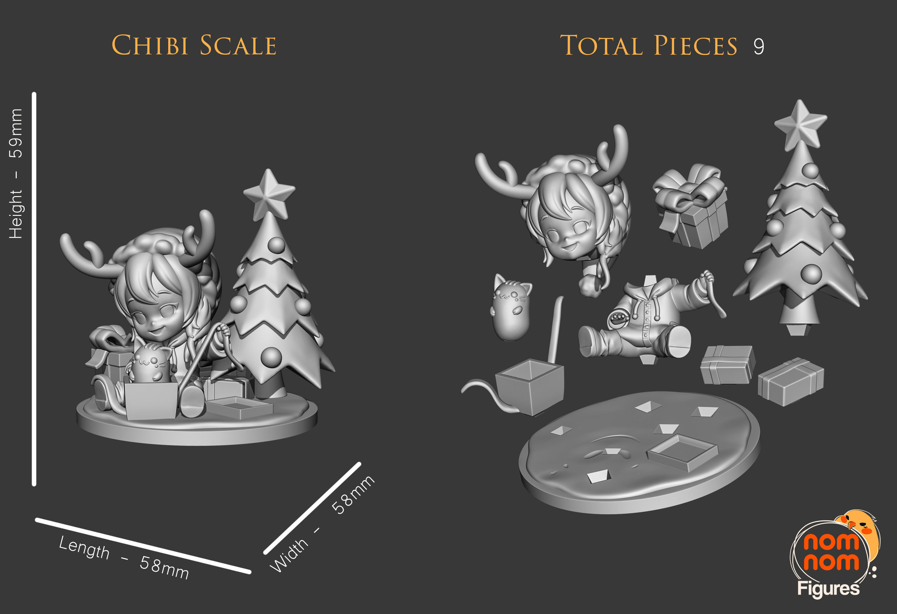 Nomi - Original Chibi Character 3D print model_1