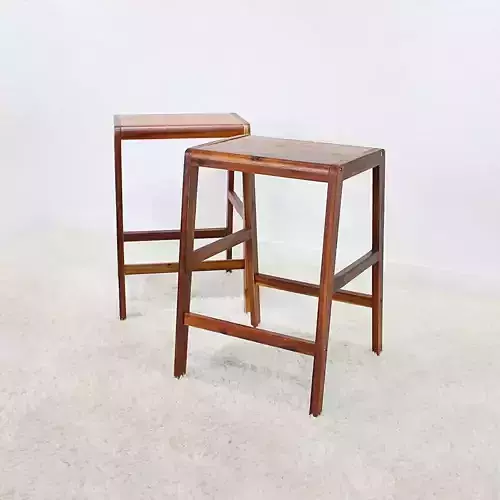 Francois solid wood bar stool