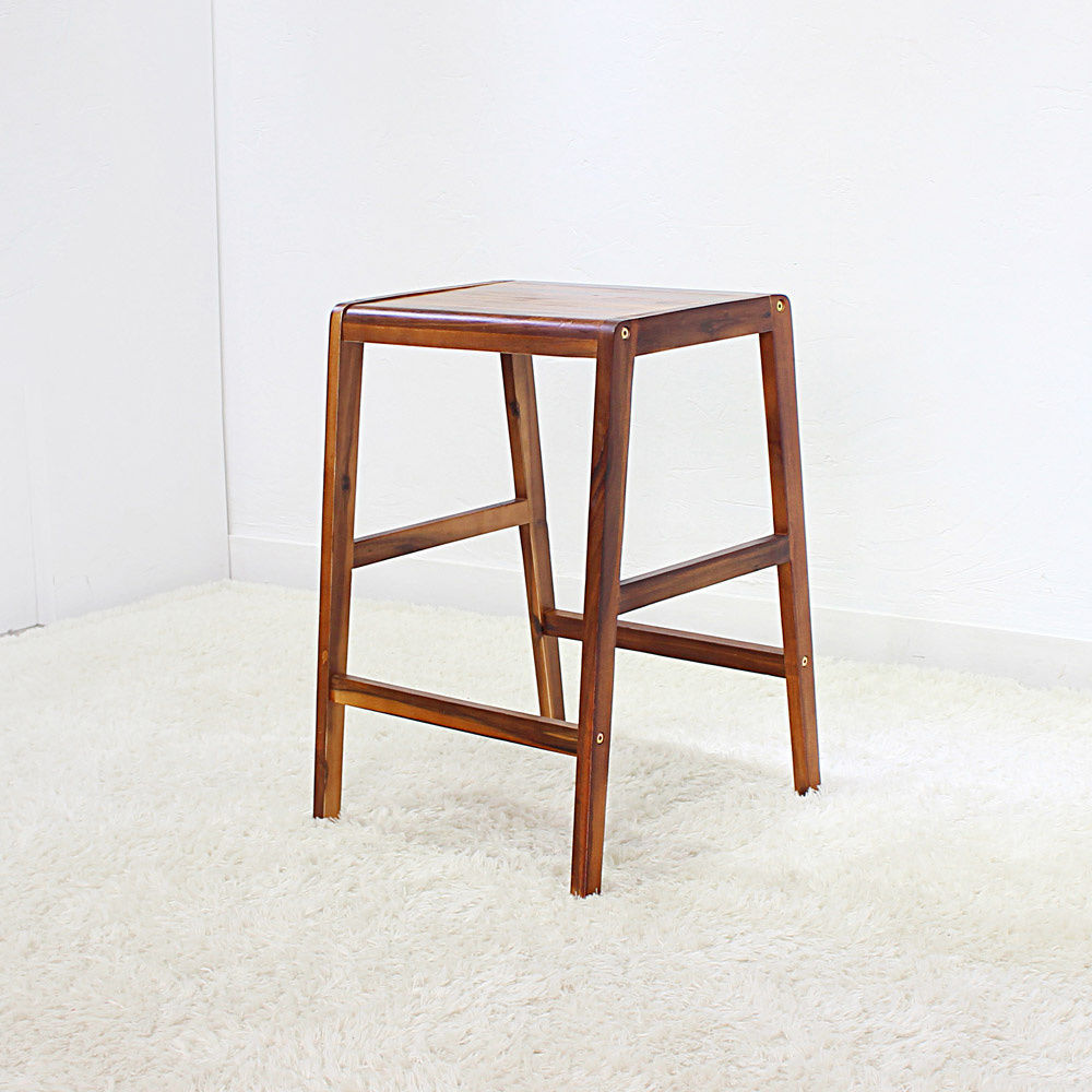 Francois solid wood bar stool 3D model_1