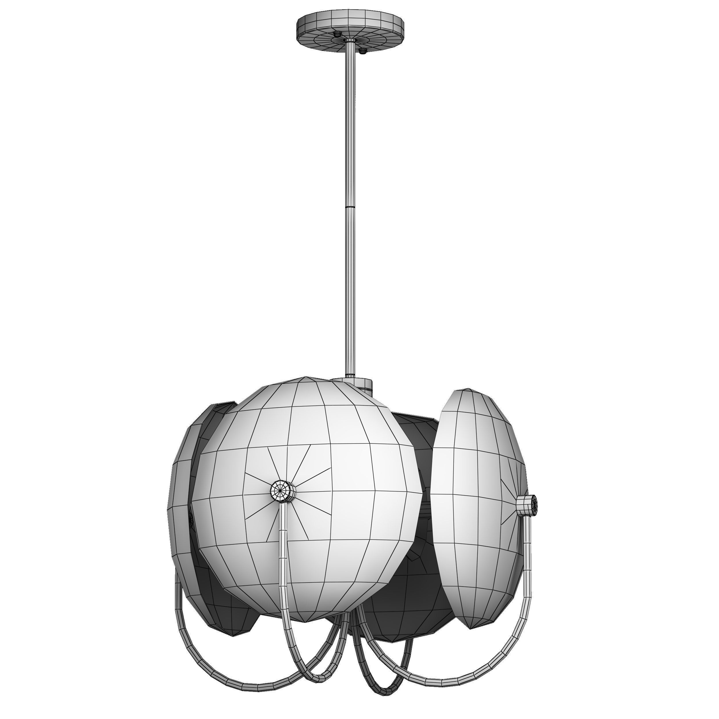 Reflex chandeliers 3D model_4