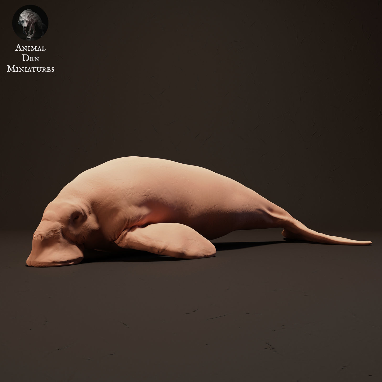 Dugong Eating 3D print model_1