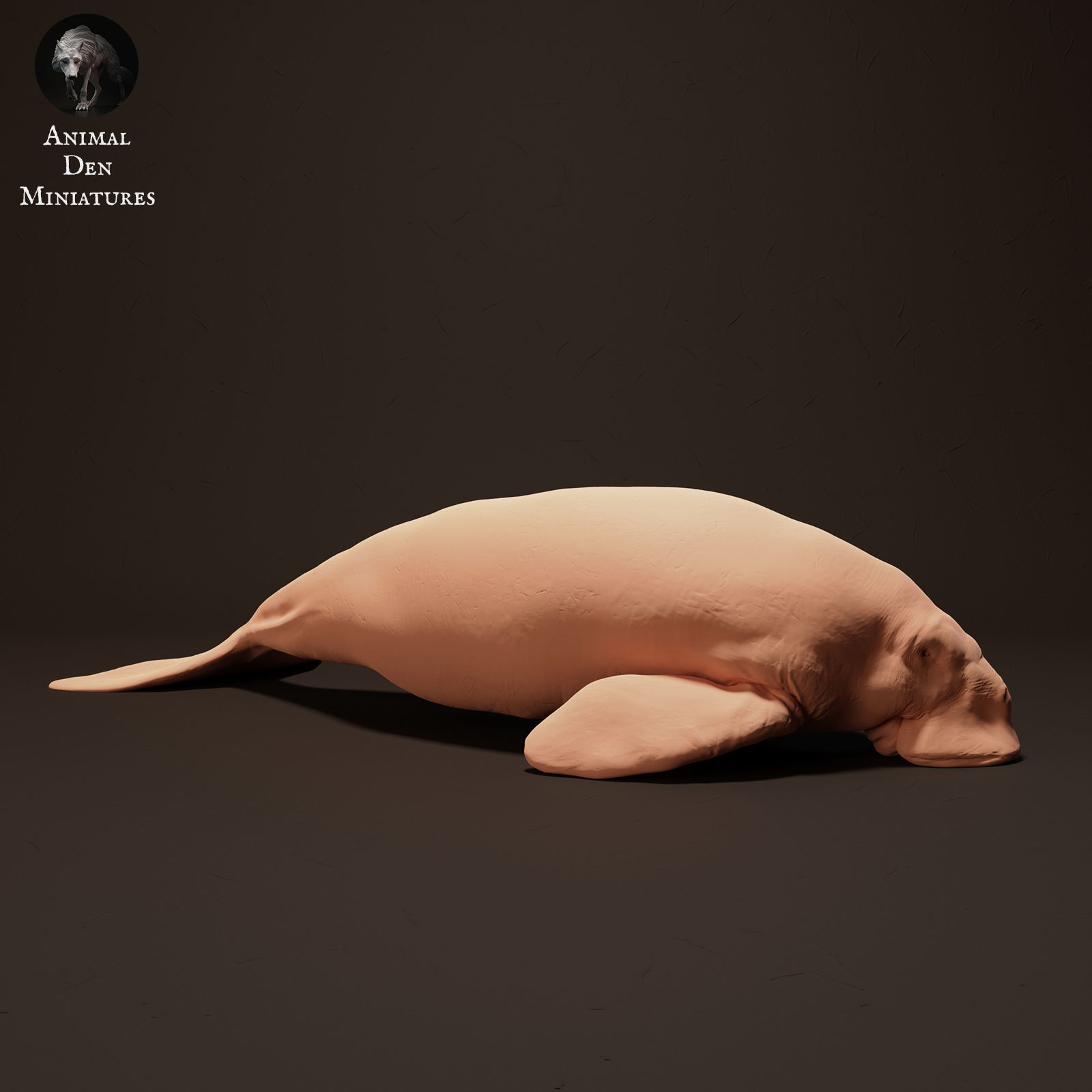 Dugong Eating 3D print model_2