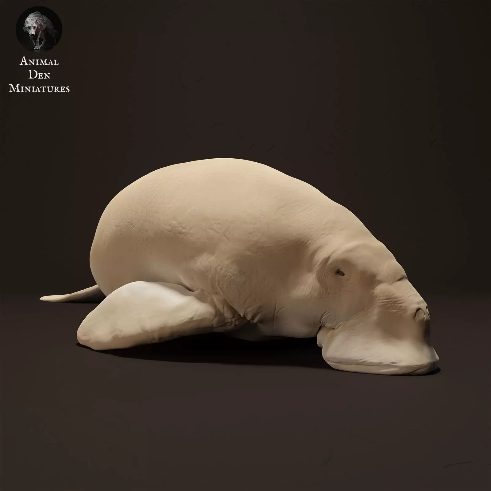 Dugong Eating 3D print model_0