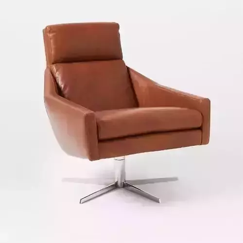 Austin Leather Swivel Chair