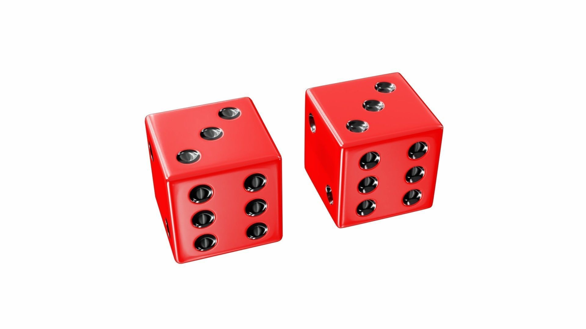 Dice collection 3D model_3
