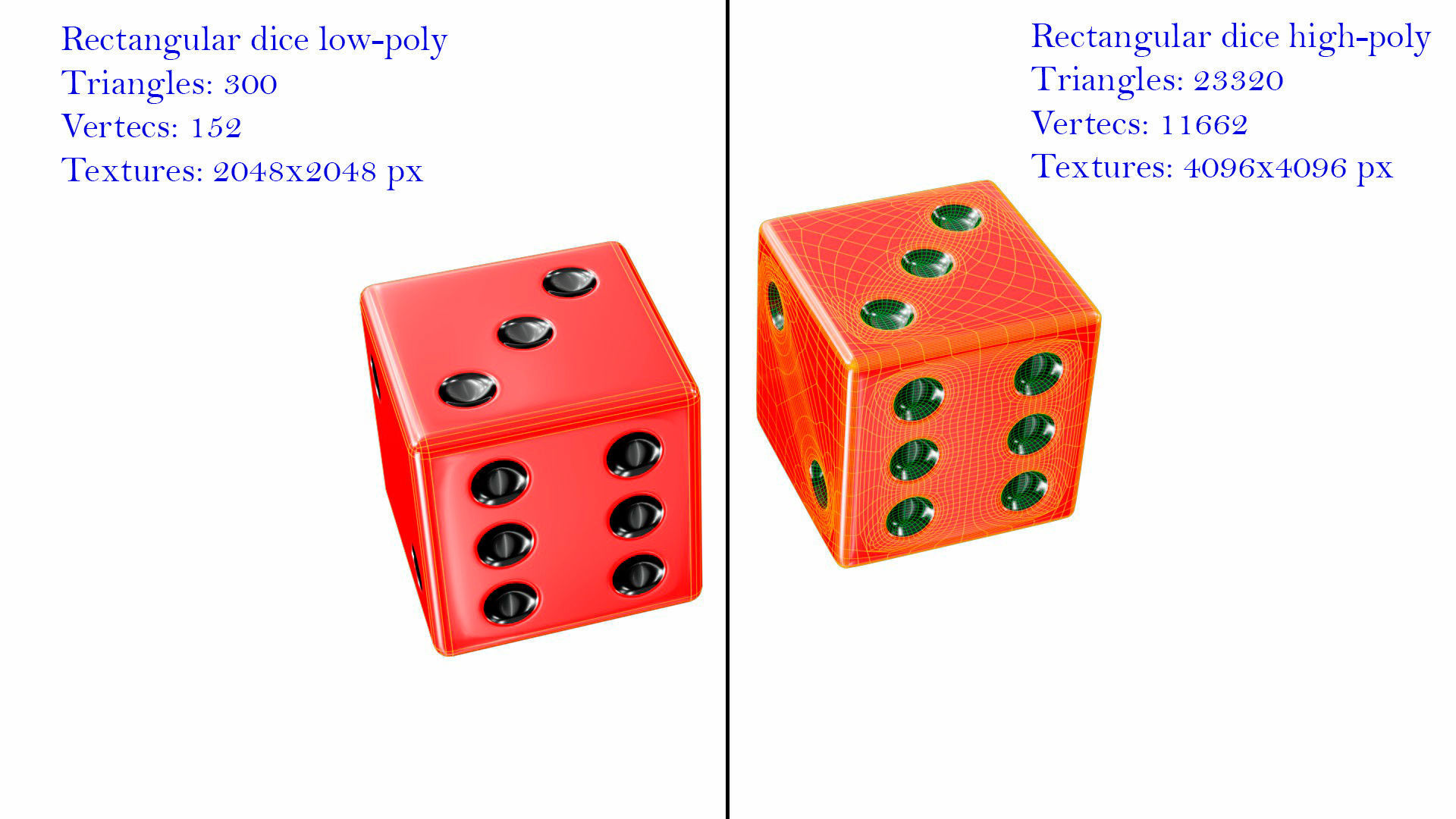 Dice collection 3D model_4