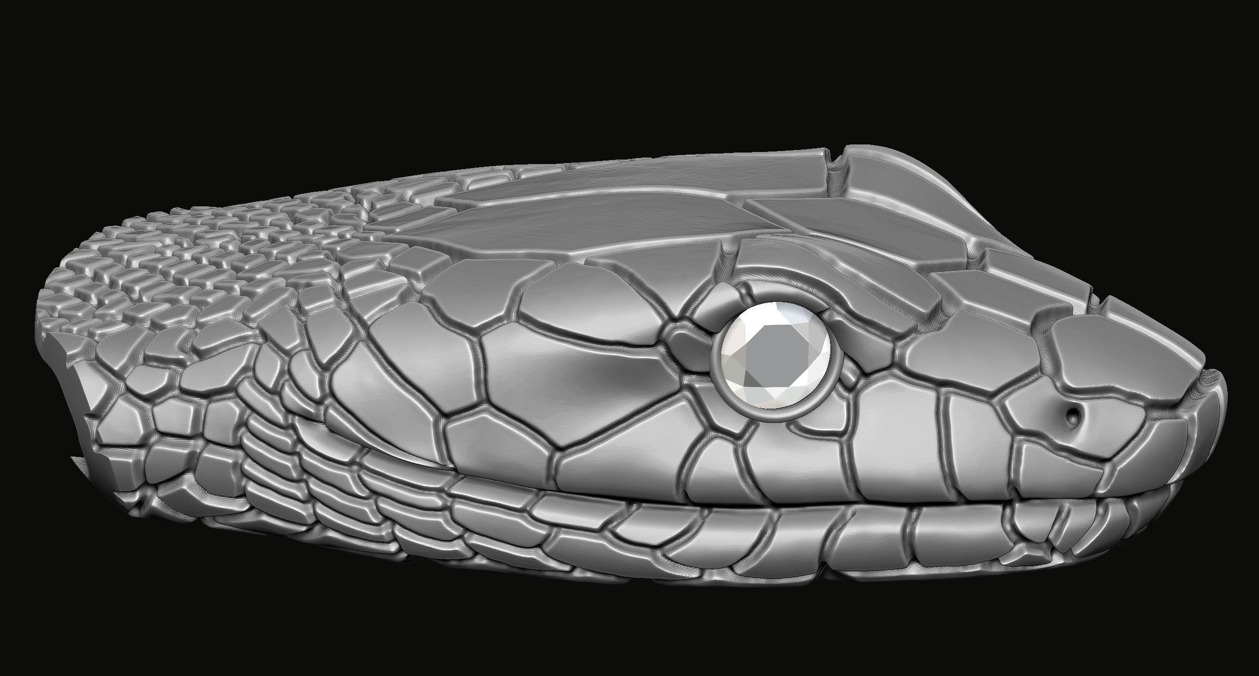 Snake belt 3D print model_4