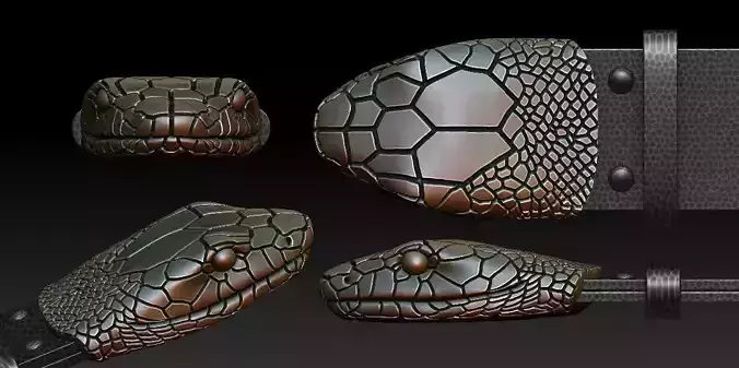 Snake belt 3D print model