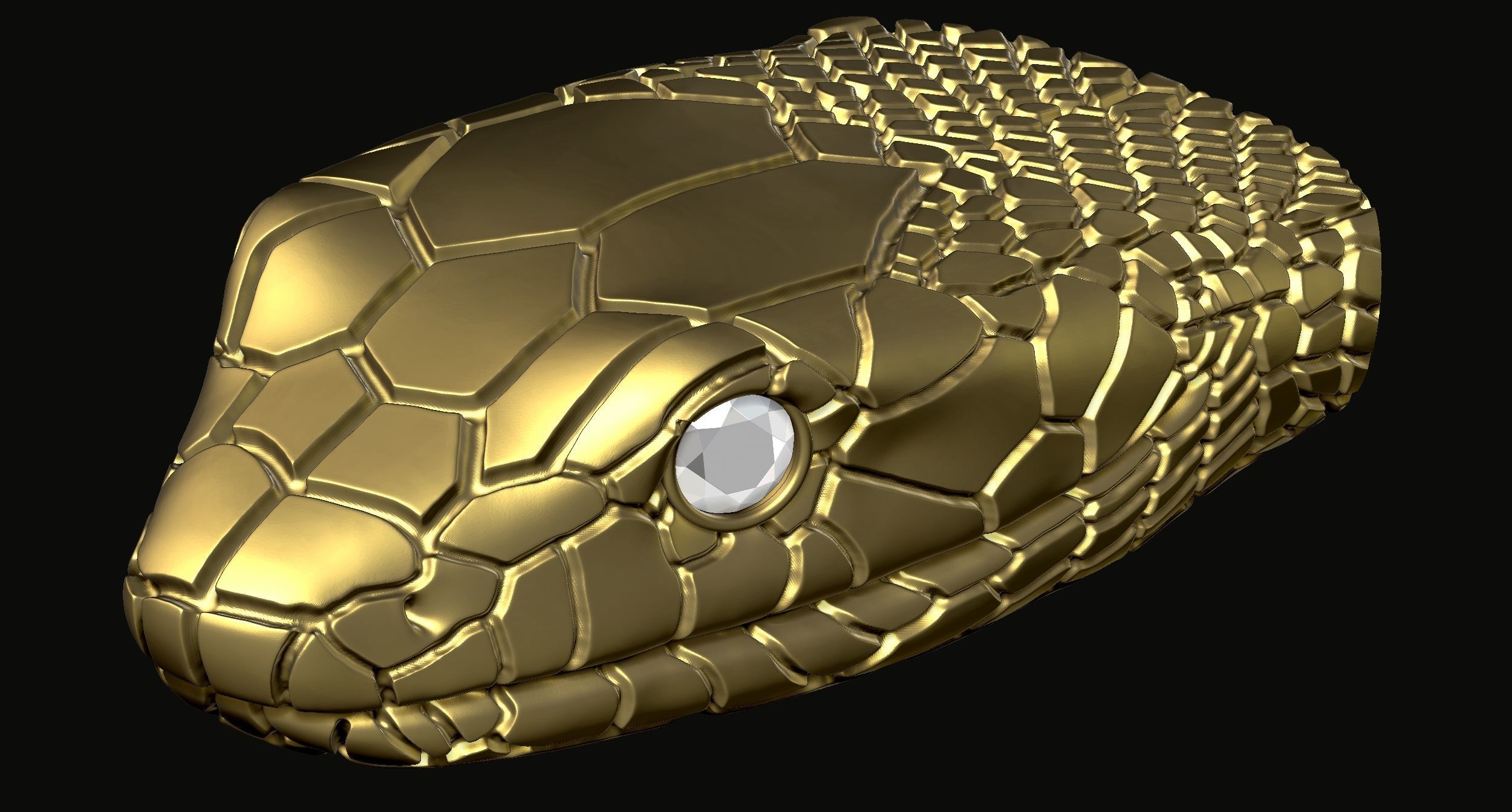 Snake belt 3D print model_1