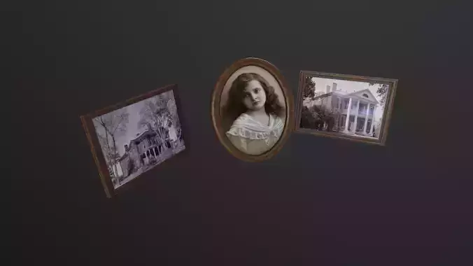 Old Picture Frames 3D Model