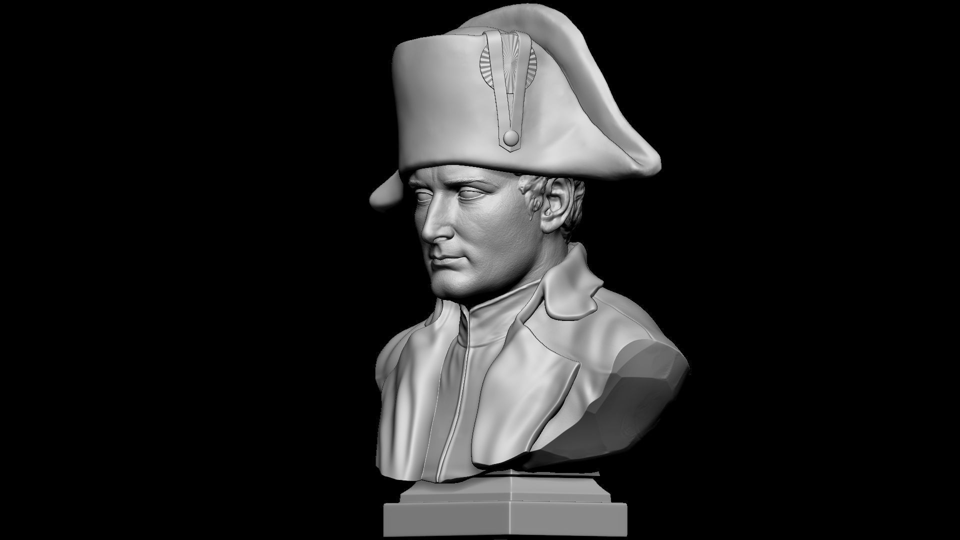 Napoleon Buonaparte v2 With hat 3D print model_33