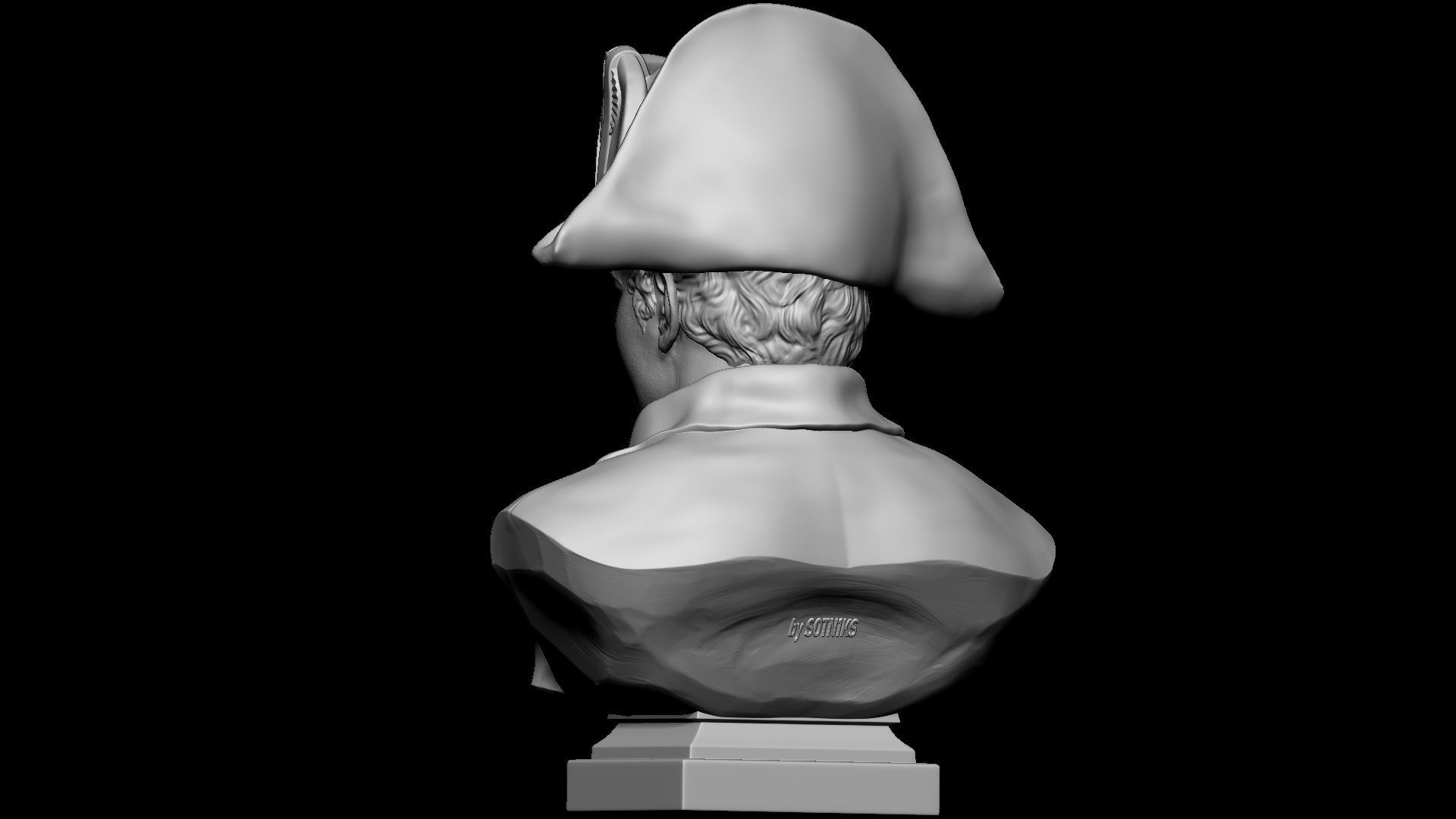 Napoleon Buonaparte v2 With hat 3D print model_11