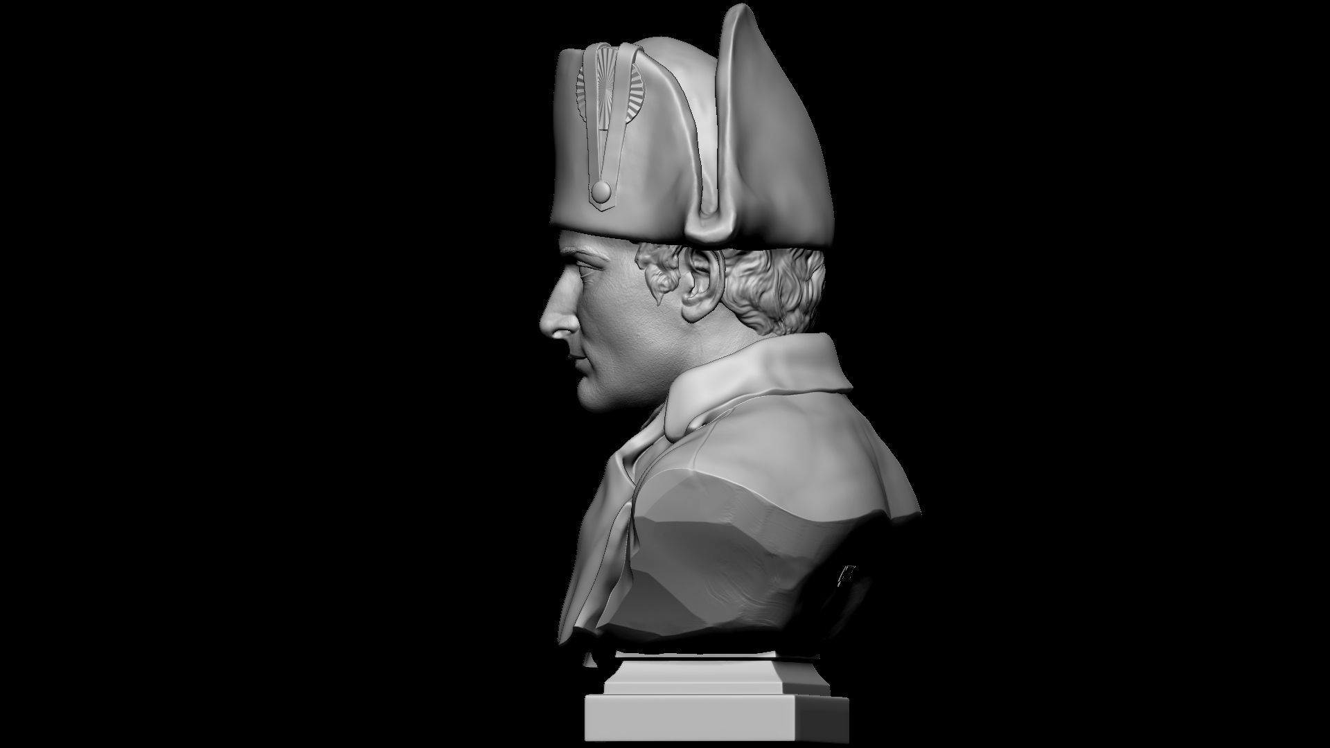 Napoleon Buonaparte v2 With hat 3D print model_7