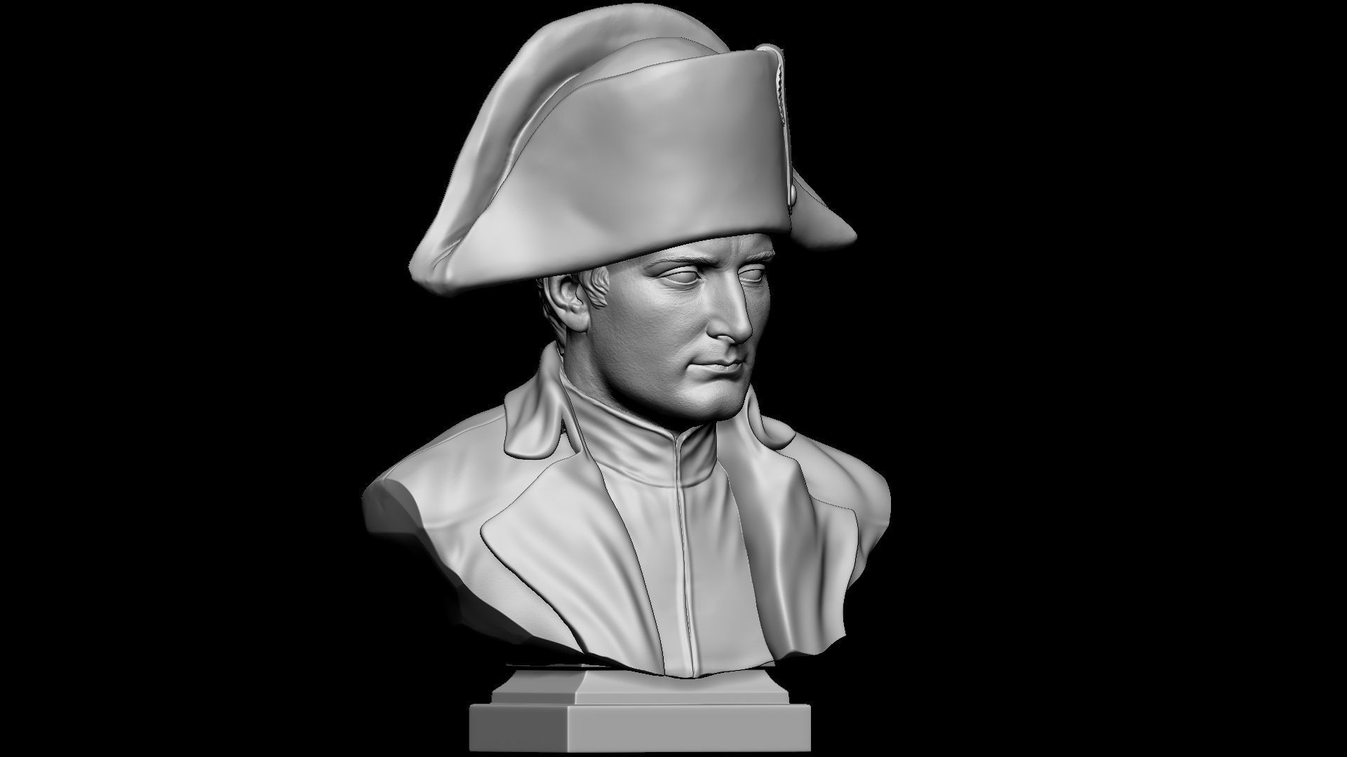 Napoleon Buonaparte v2 With hat 3D print model_24