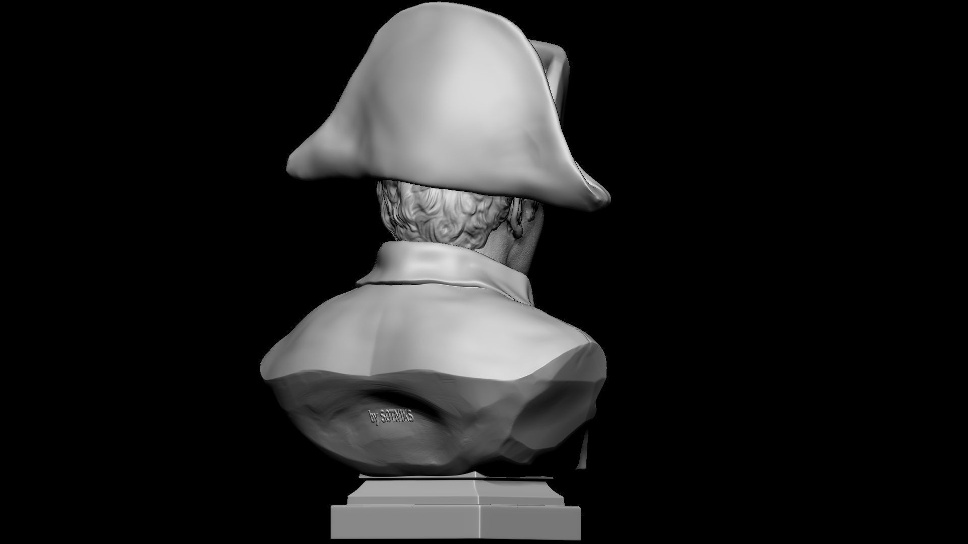 Napoleon Buonaparte v2 With hat 3D print model_15