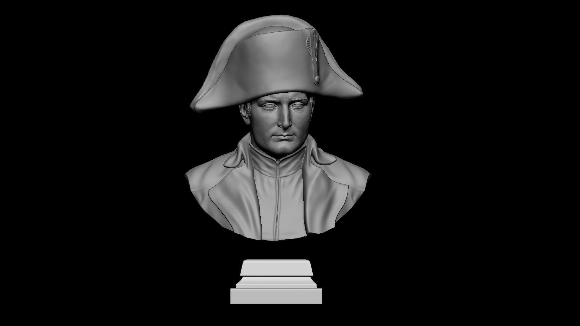 Napoleon Buonaparte v2 With hat 3D print model_3