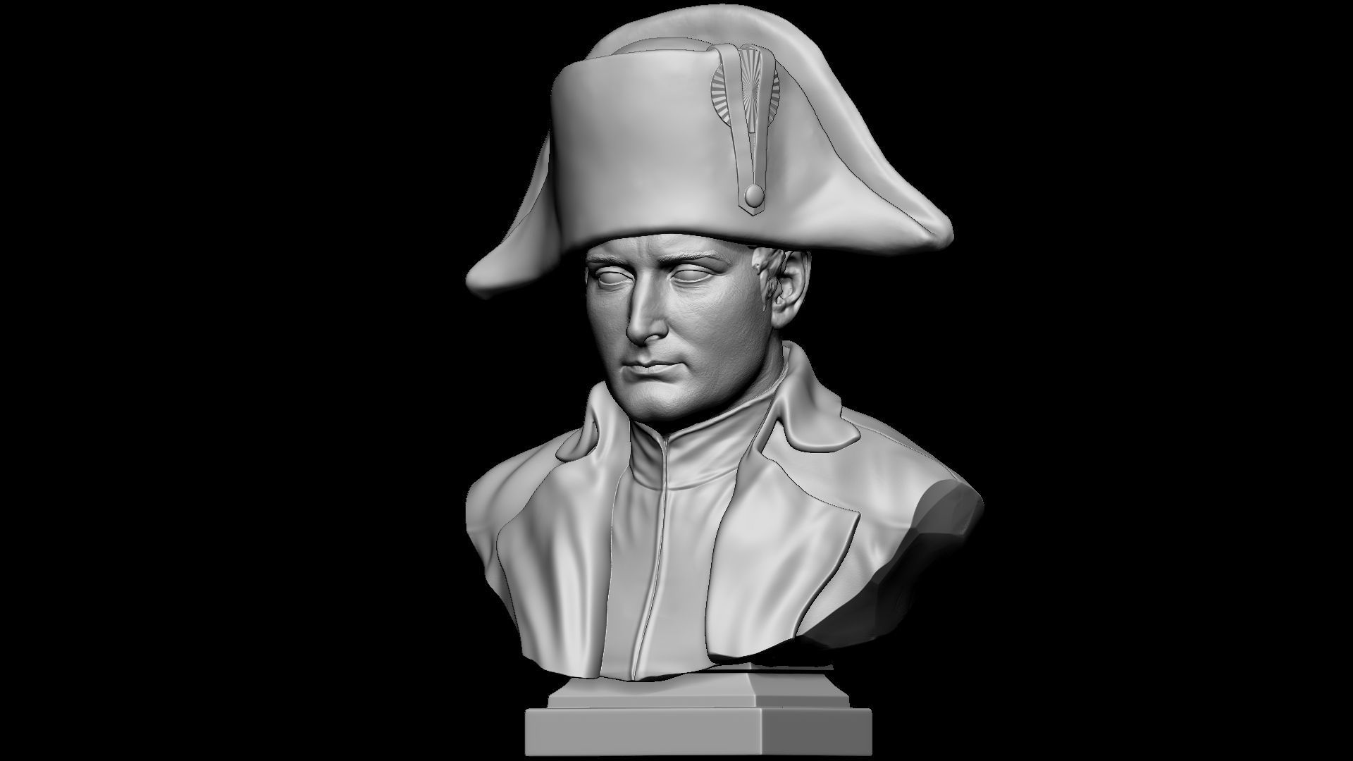 Napoleon Buonaparte v2 With hat 3D print model_32