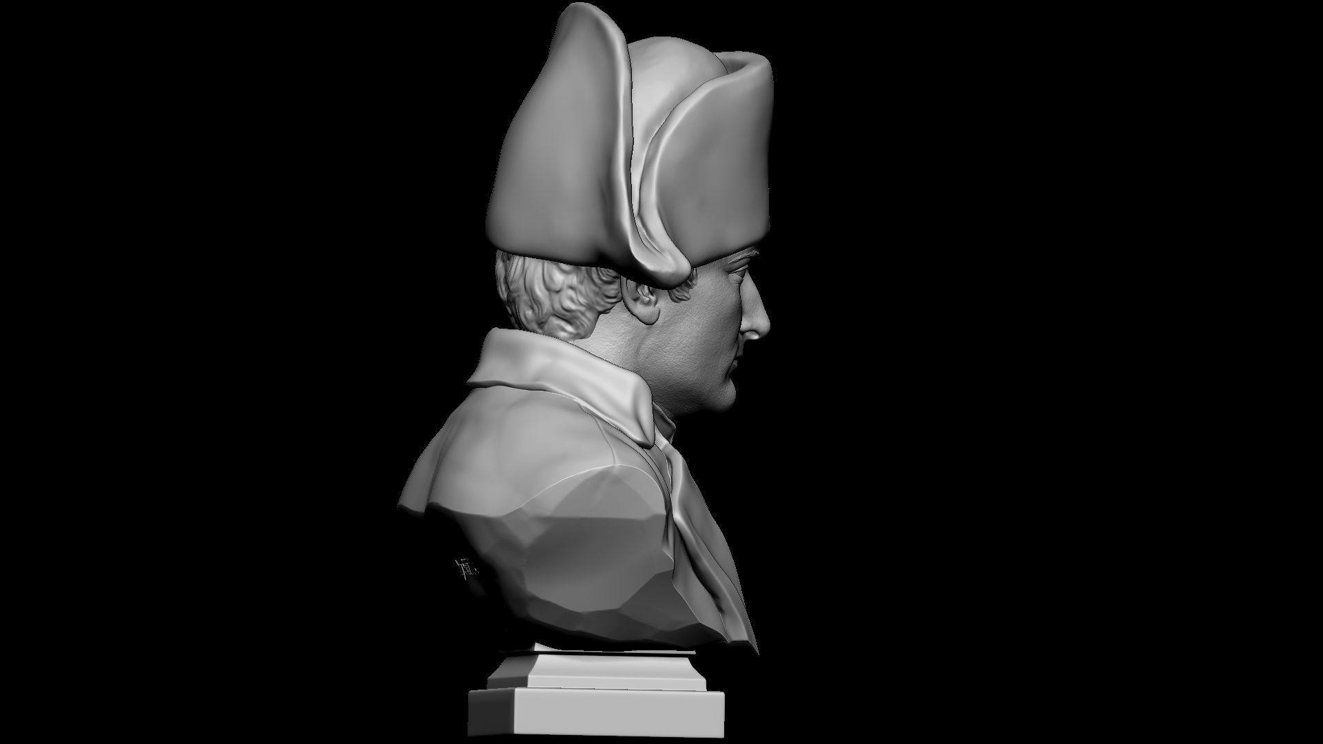 Napoleon Buonaparte v2 With hat 3D print model_19