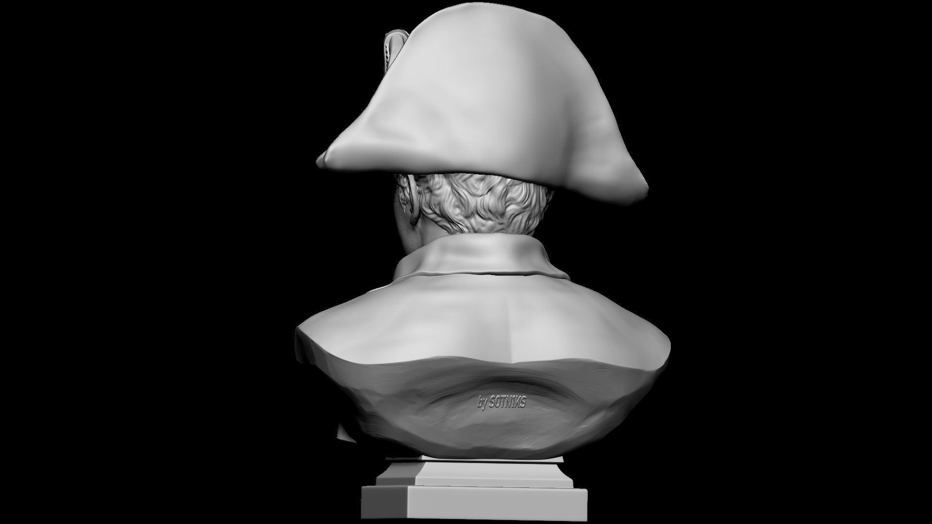 Napoleon Buonaparte v2 With hat 3D print model_12