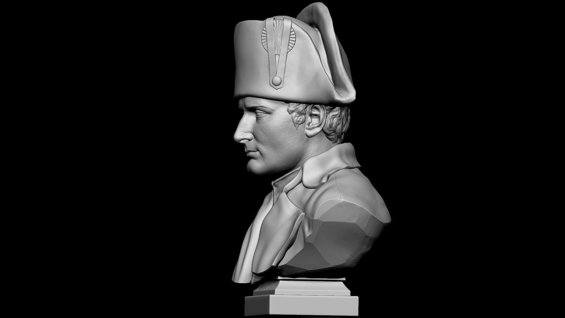 Napoleon Buonaparte v2 With hat 3D print model_36