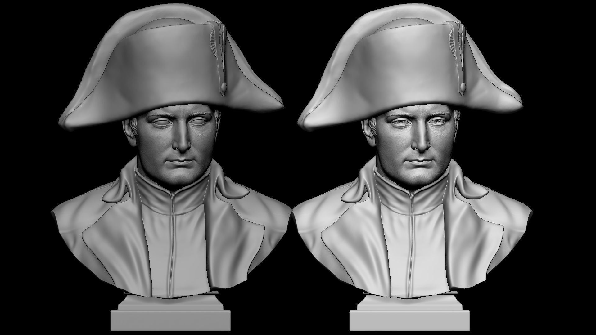 Napoleon Buonaparte v2 With hat 3D print model_2