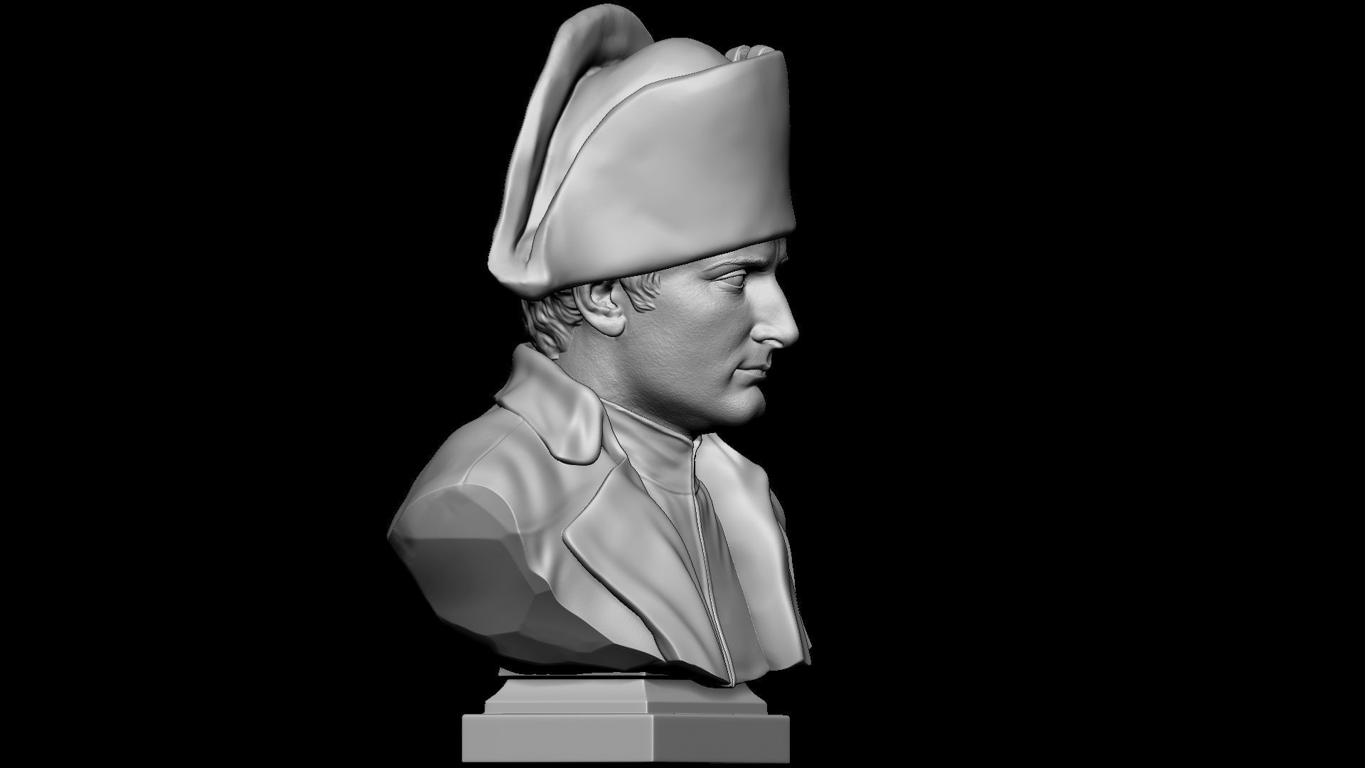 Napoleon Buonaparte v2 With hat 3D print model_21
