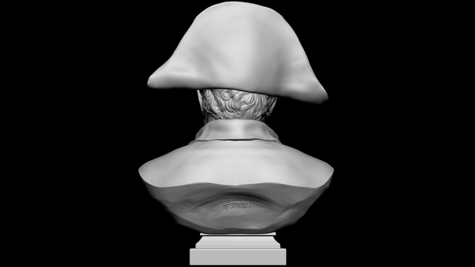 Napoleon Buonaparte v2 With hat 3D print model_13