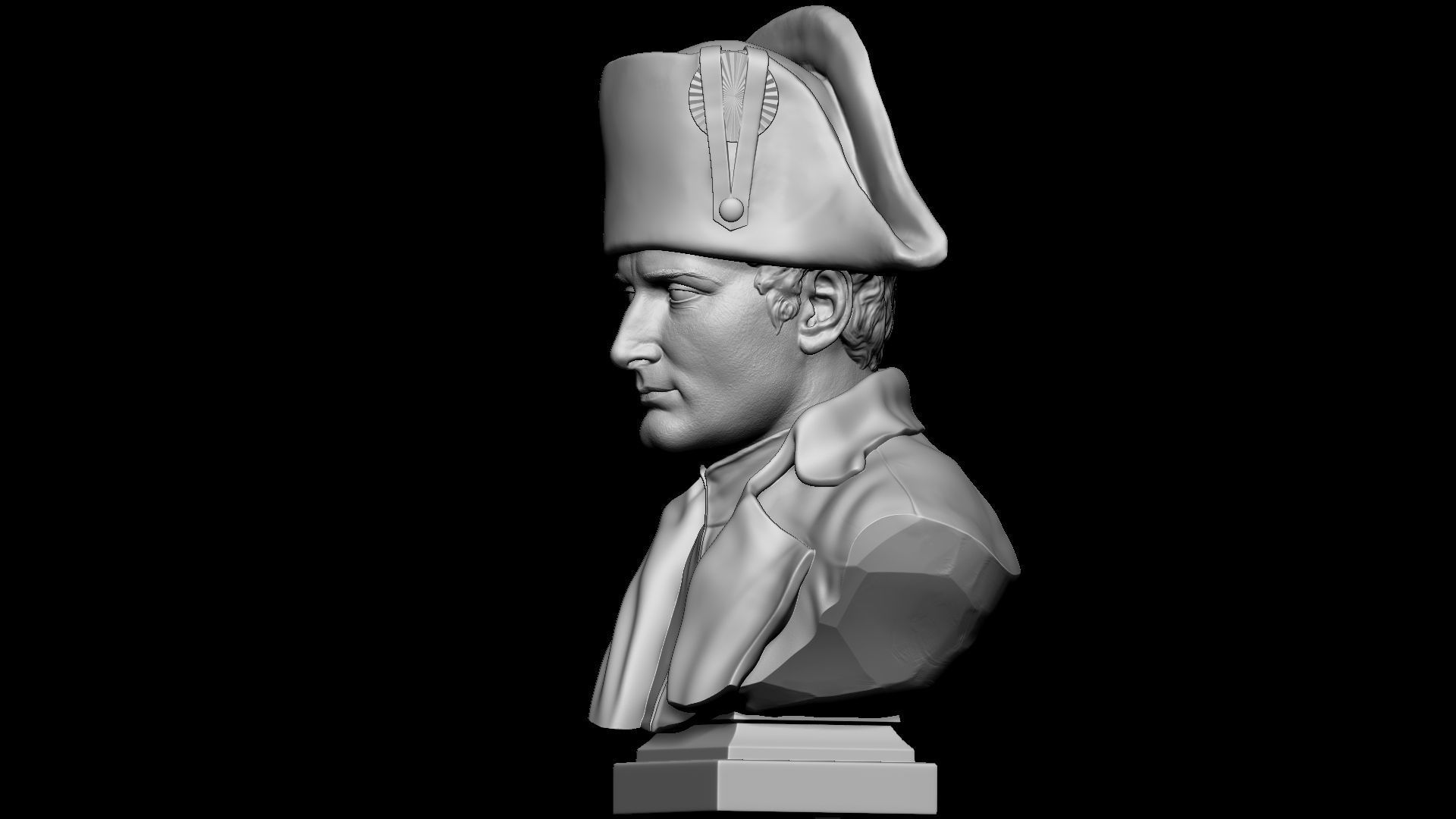 Napoleon Buonaparte v2 With hat 3D print model_35