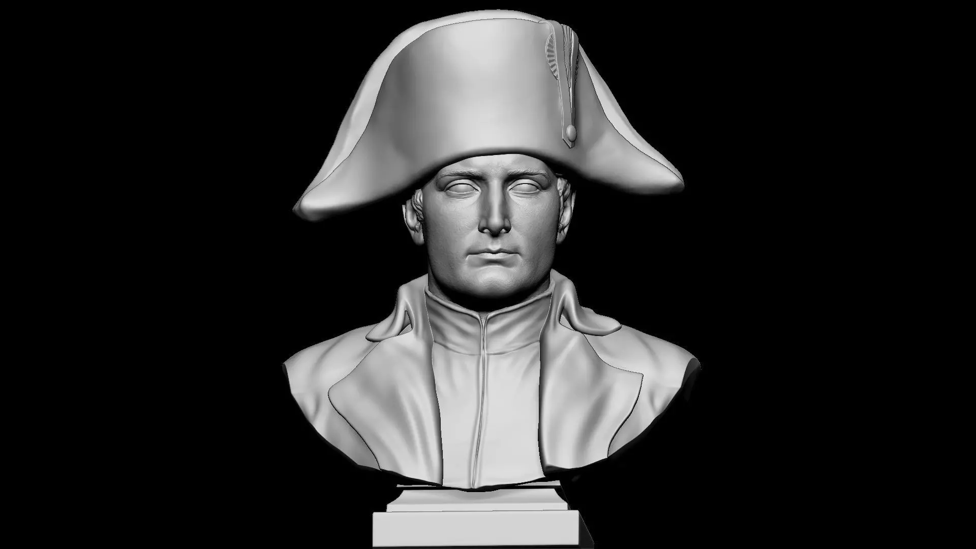 Napoleon Buonaparte v2 With hat 3D print model_0