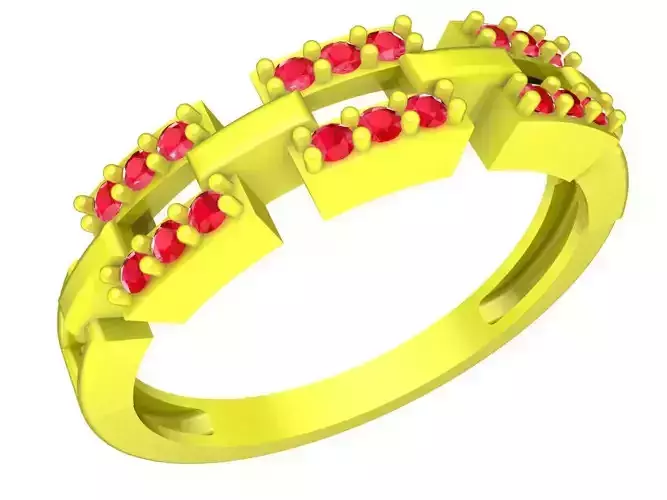 korean diamond simple women ring 4854