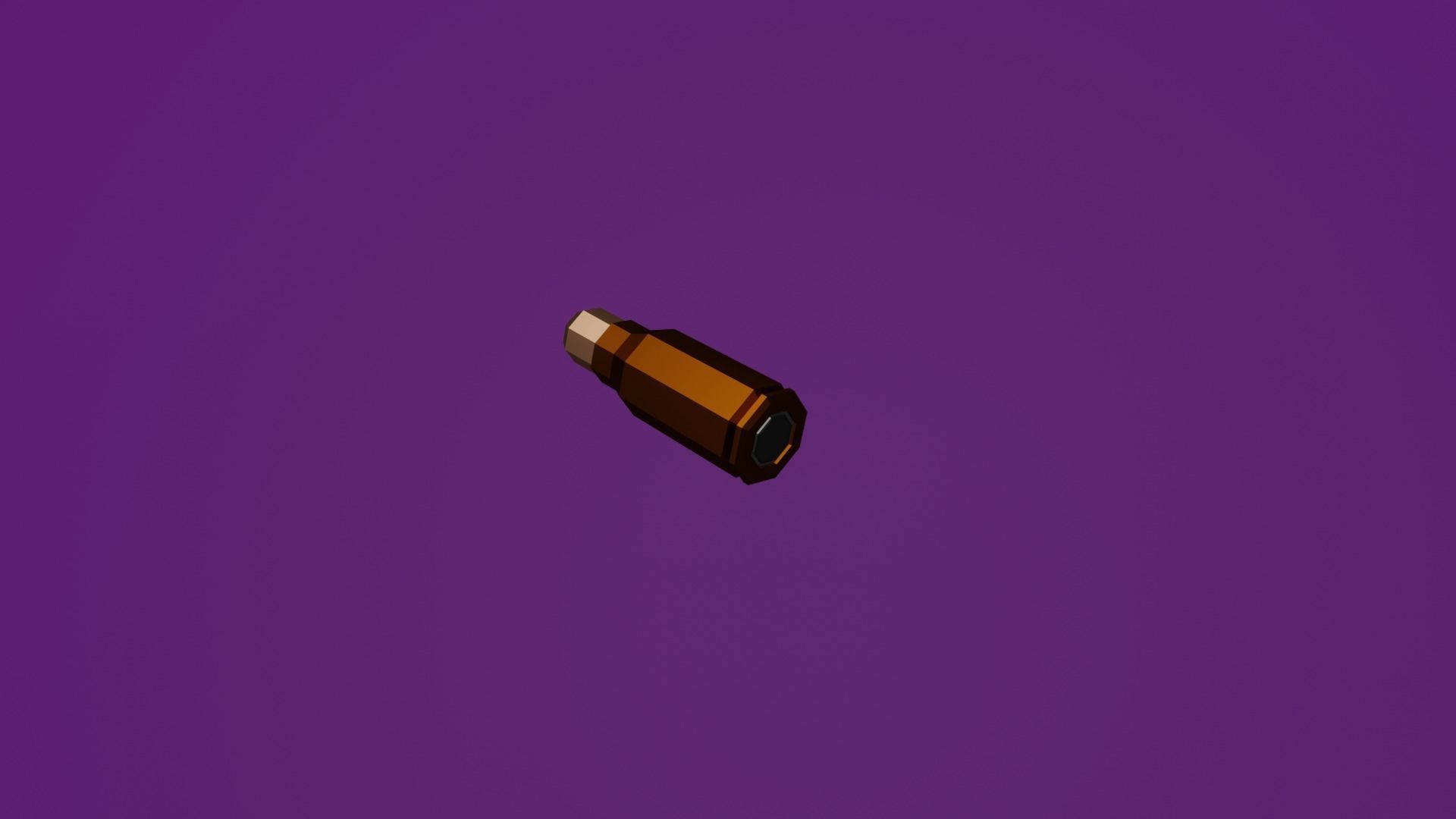 Futuristic Pocket Pistol Low-poly 3D model_11