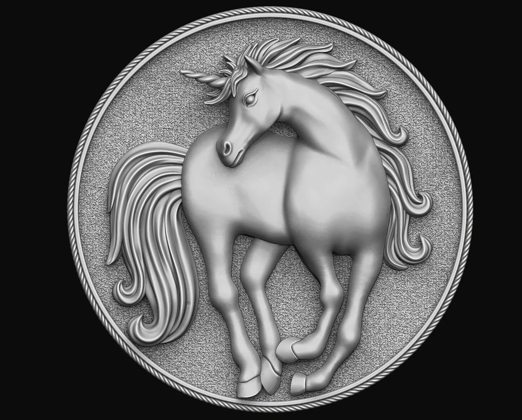 Horse Pendant 3D print model
