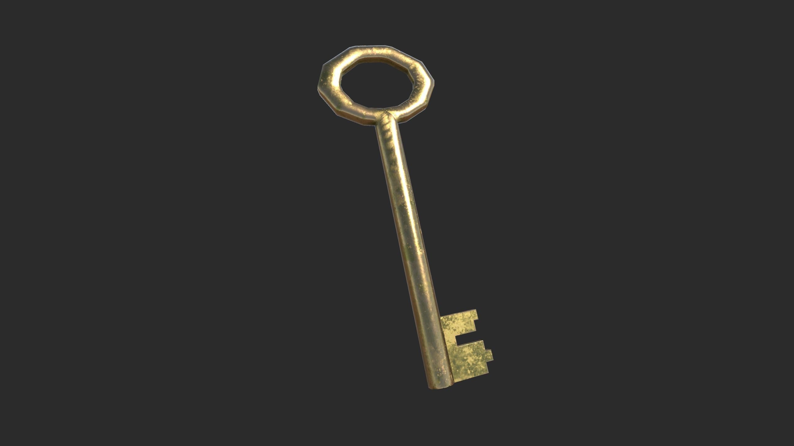 Lowpoly Keys Pack Low-poly 3D model_11