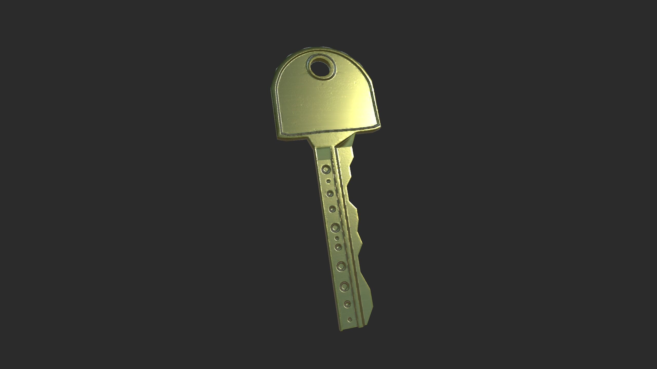 Lowpoly Keys Pack Low-poly 3D model_4