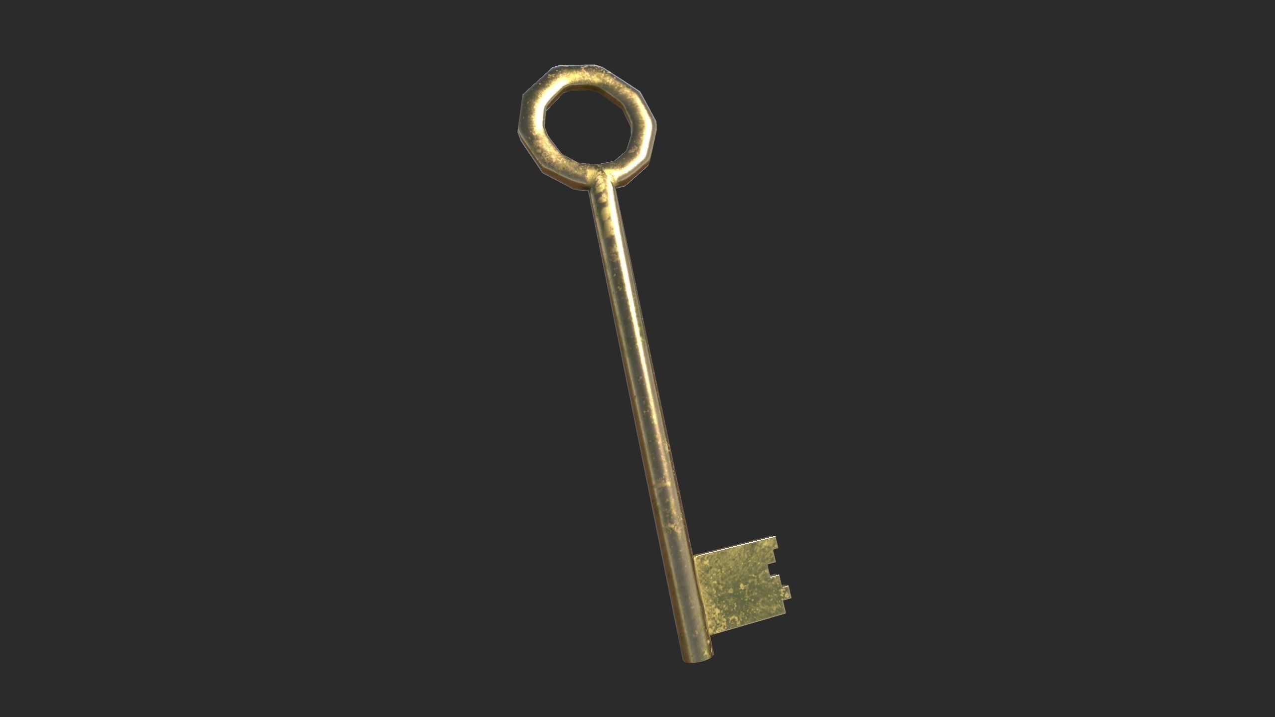 Lowpoly Keys Pack Low-poly 3D model_9
