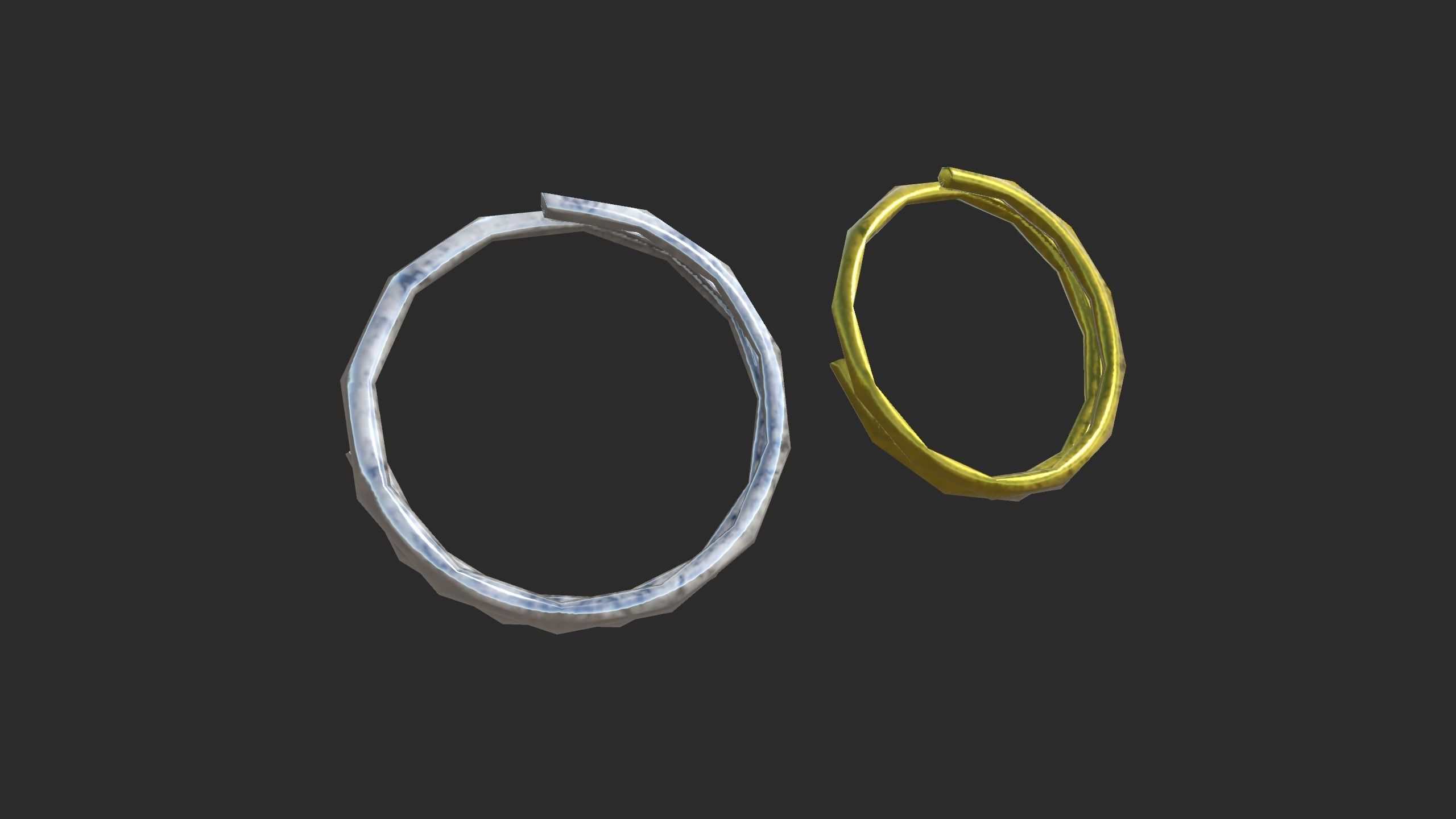 Lowpoly Keys Pack Low-poly 3D model_8