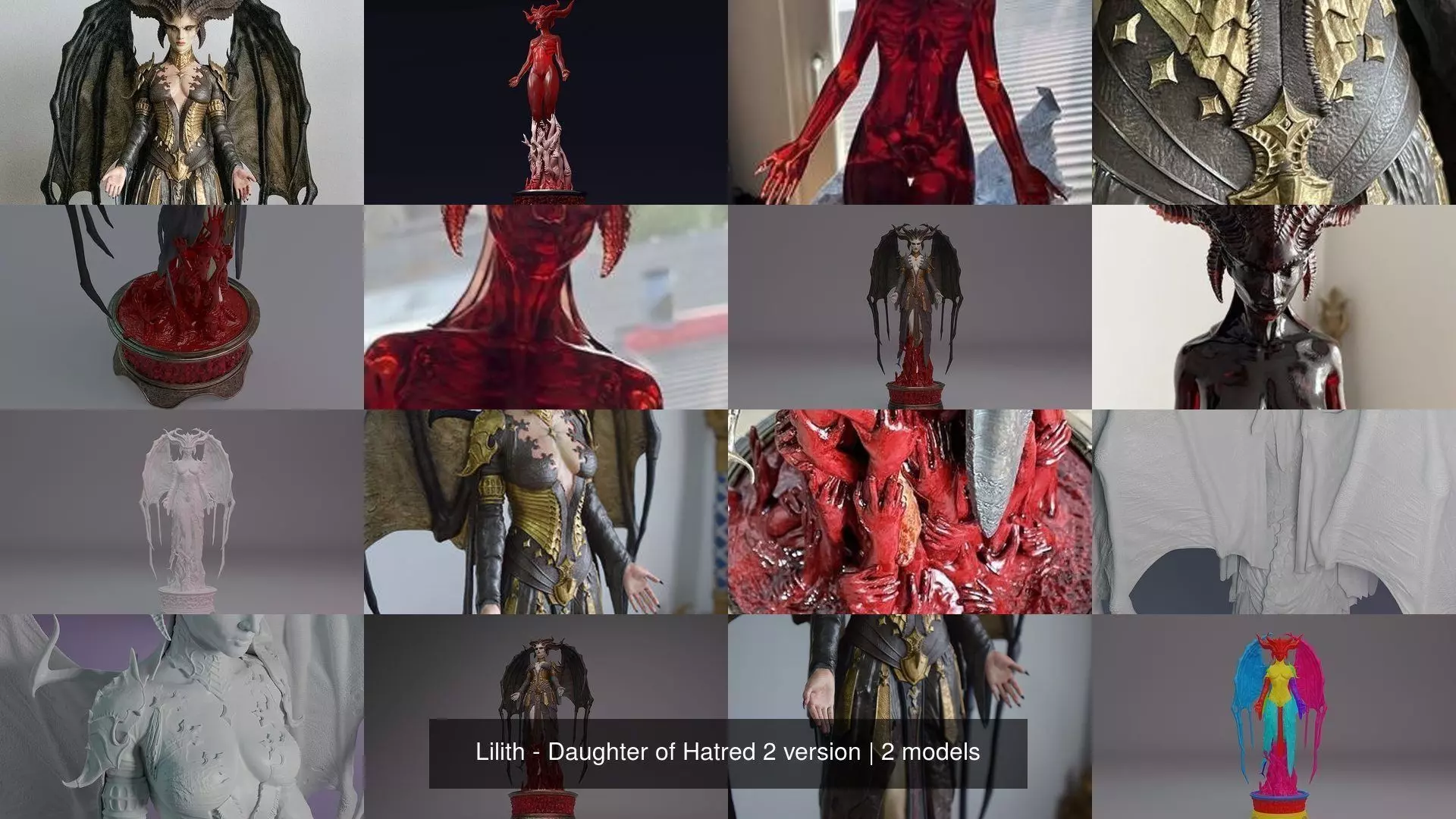 Lilith - Daughter of Hatred 2 version 3D Model Collection_1