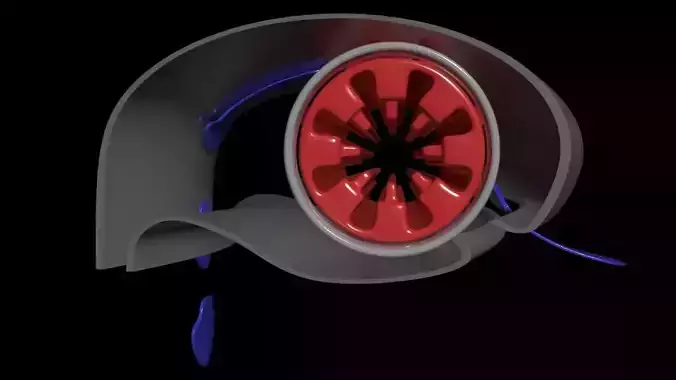 Modular Bladeless Thrust Chamber 02 - Concept 3D model