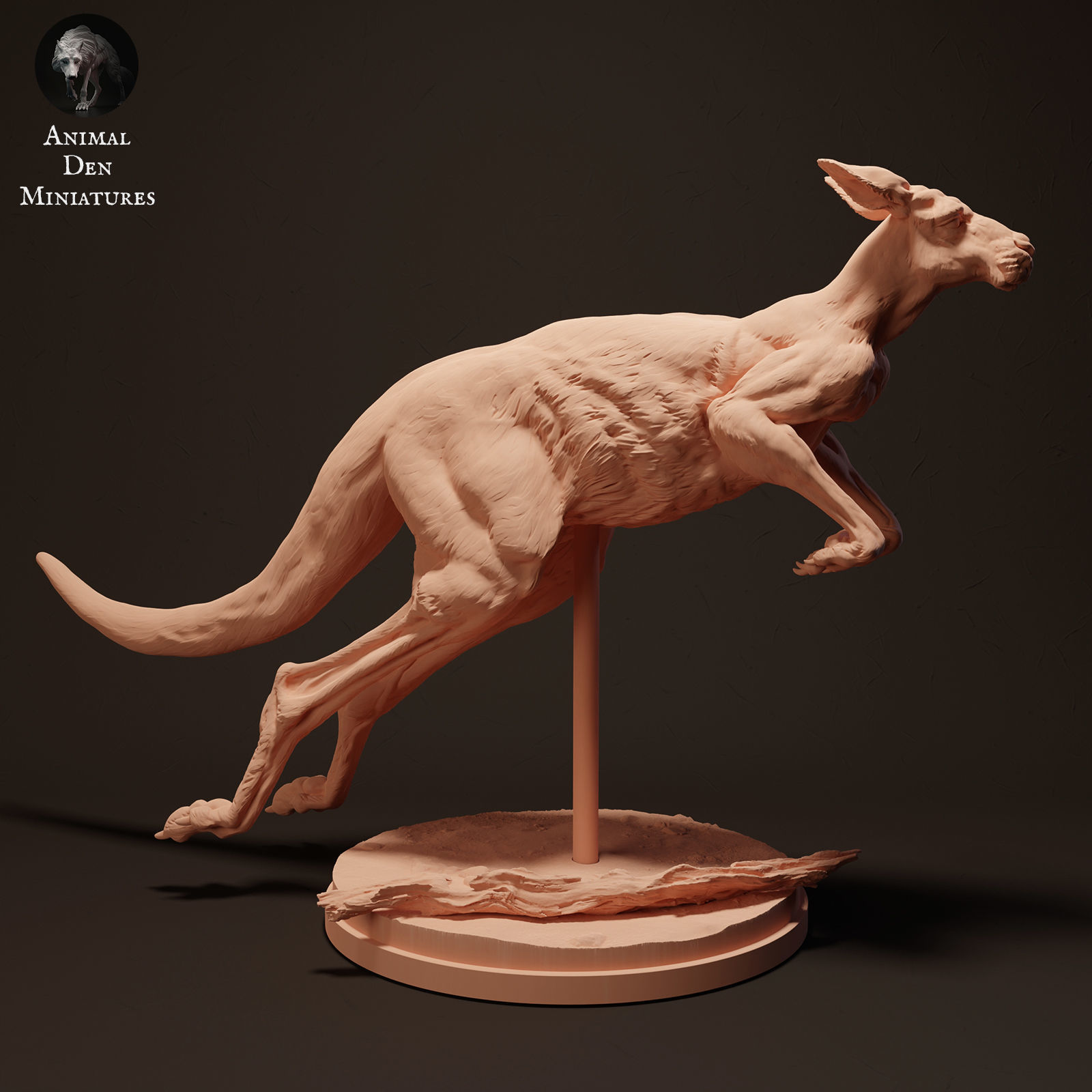 Red Kangaroo Jack Jump 3D model 3D printable | CGTrader