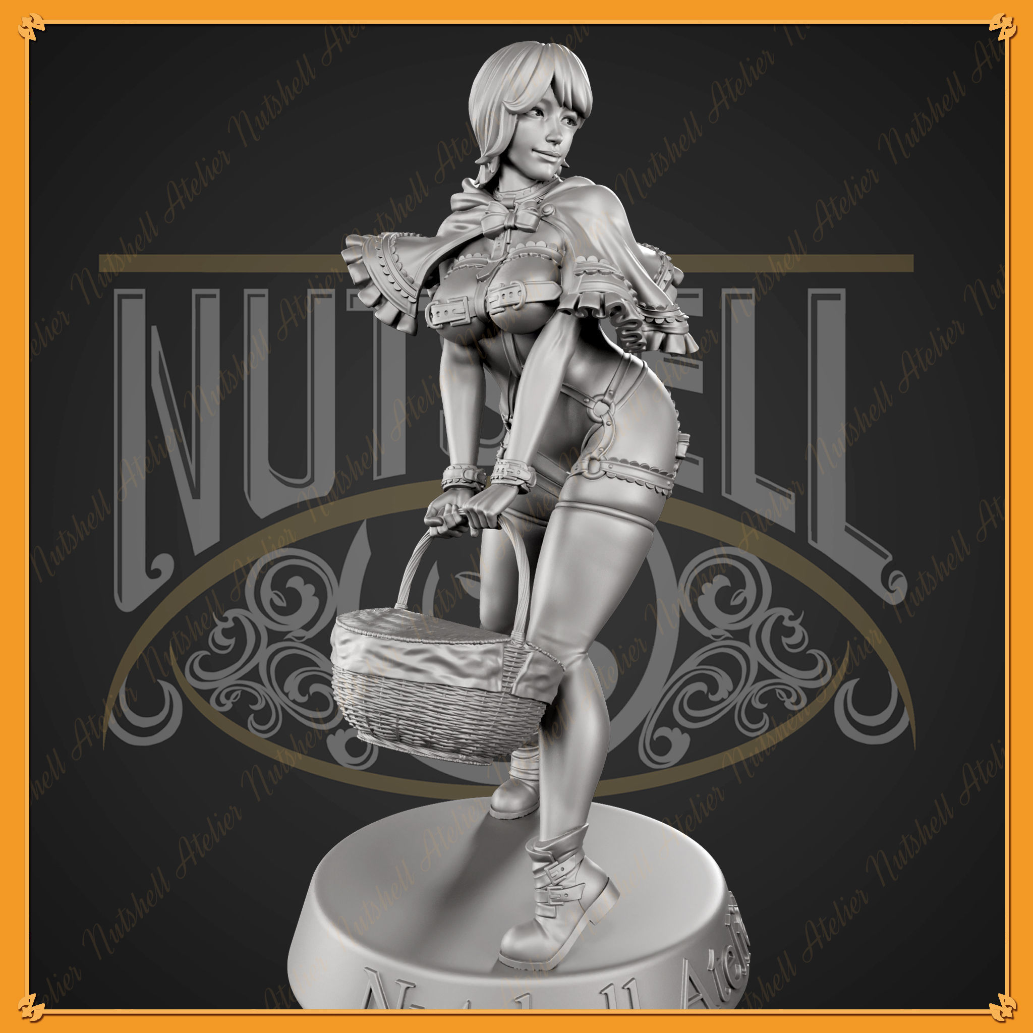 Nutshell Atelier - Sexy Red Riding hood - NSFW 3D print model_2