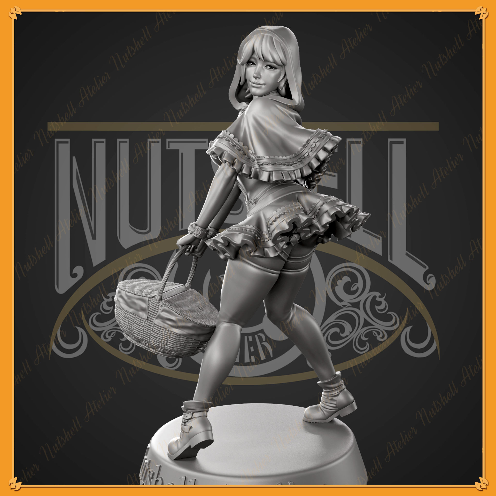 Nutshell Atelier - Sexy Red Riding hood - NSFW 3D print model_8