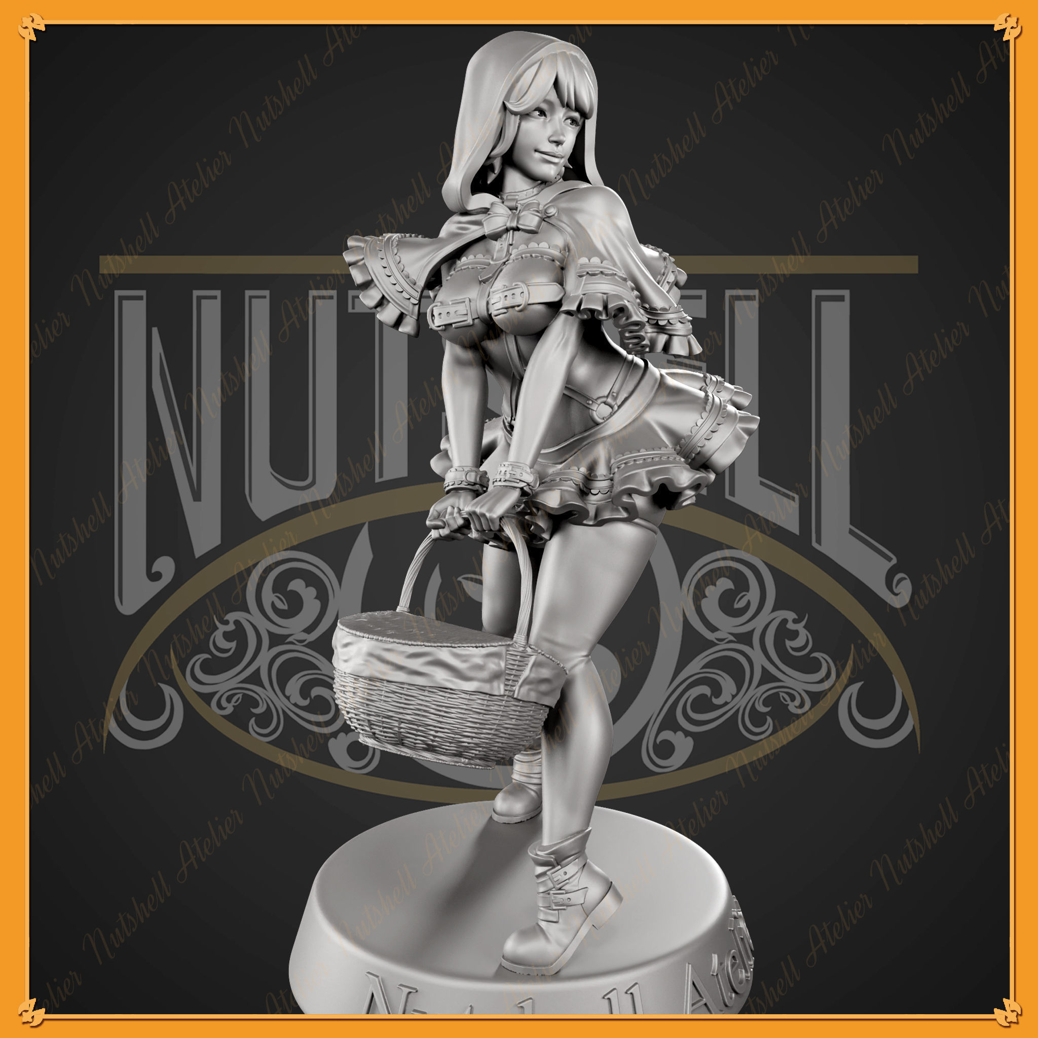 Nutshell Atelier - Sexy Red Riding hood - NSFW 3D print model_3