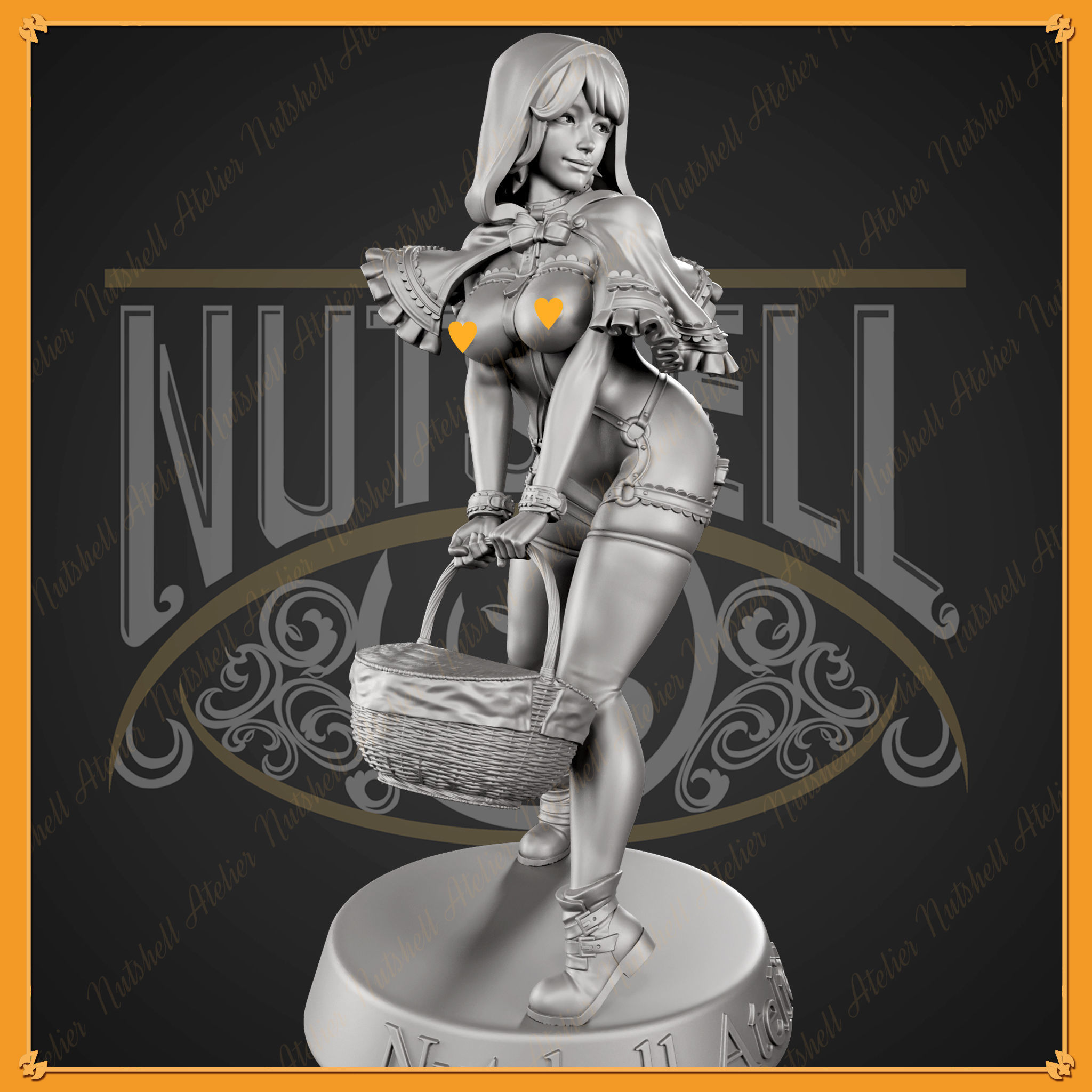 Nutshell Atelier - Sexy Red Riding hood - NSFW 3D print model_6