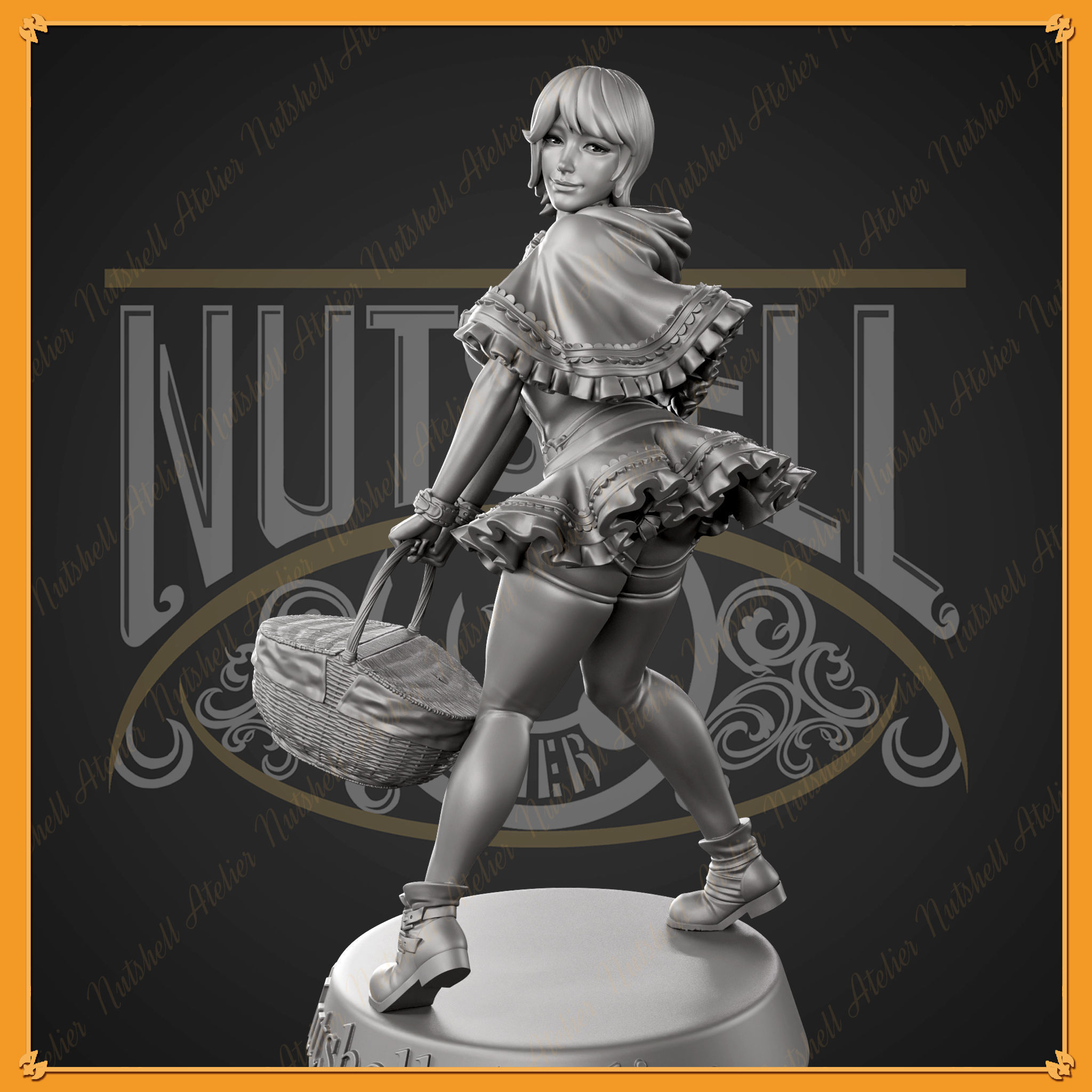 Nutshell Atelier - Sexy Red Riding hood - NSFW 3D print model_9