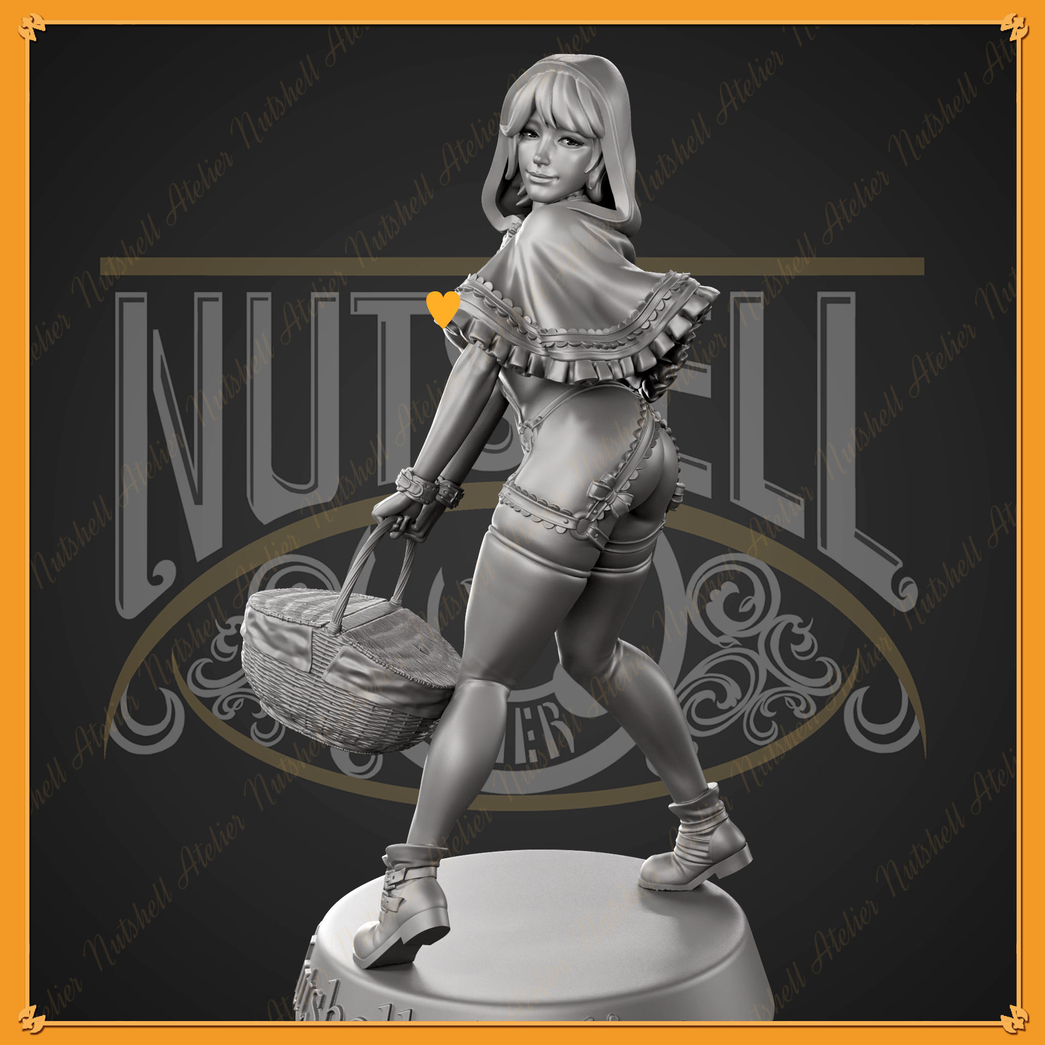 Nutshell Atelier - Sexy Red Riding hood - NSFW 3D print model_10