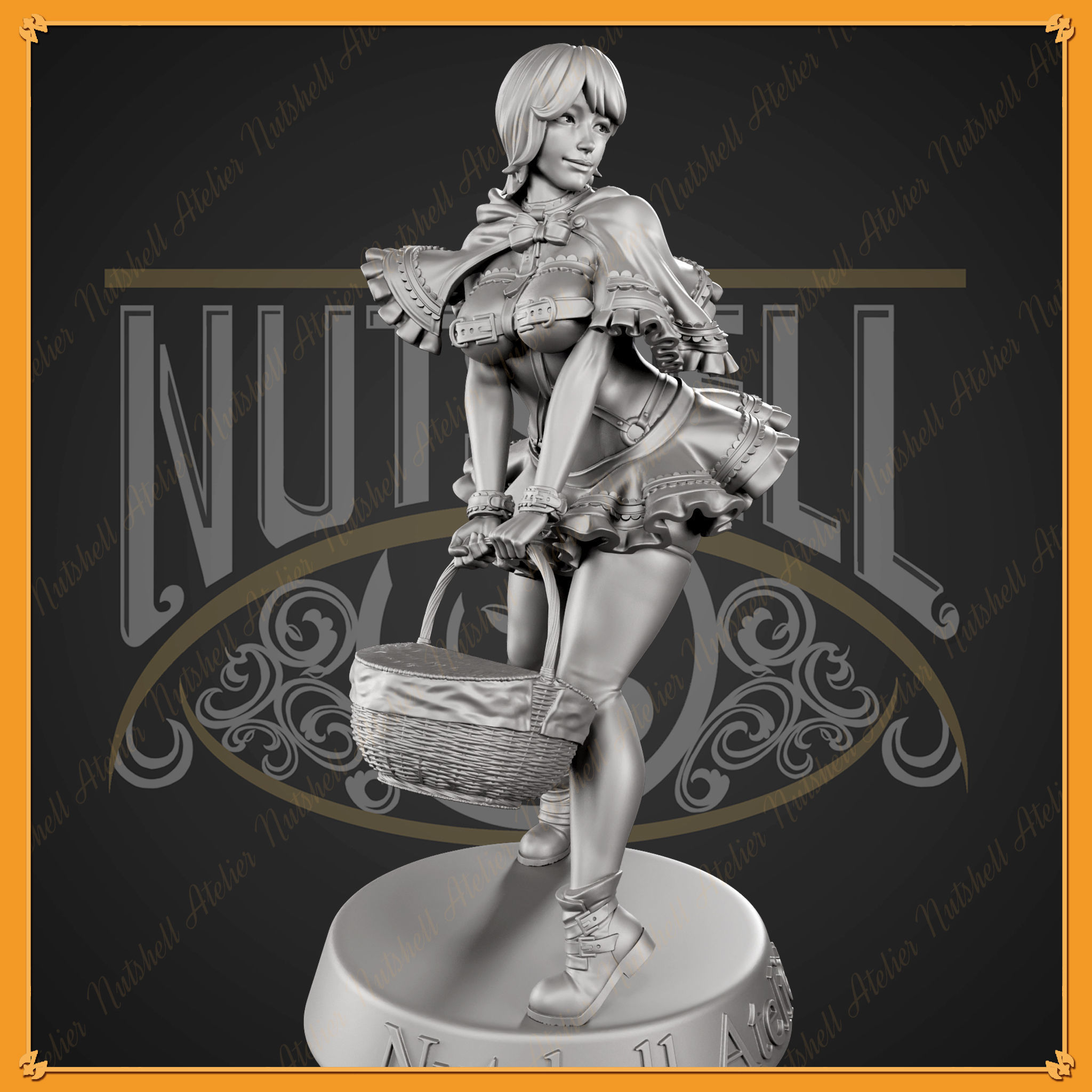 Nutshell Atelier - Sexy Red Riding hood - NSFW 3D print model_4