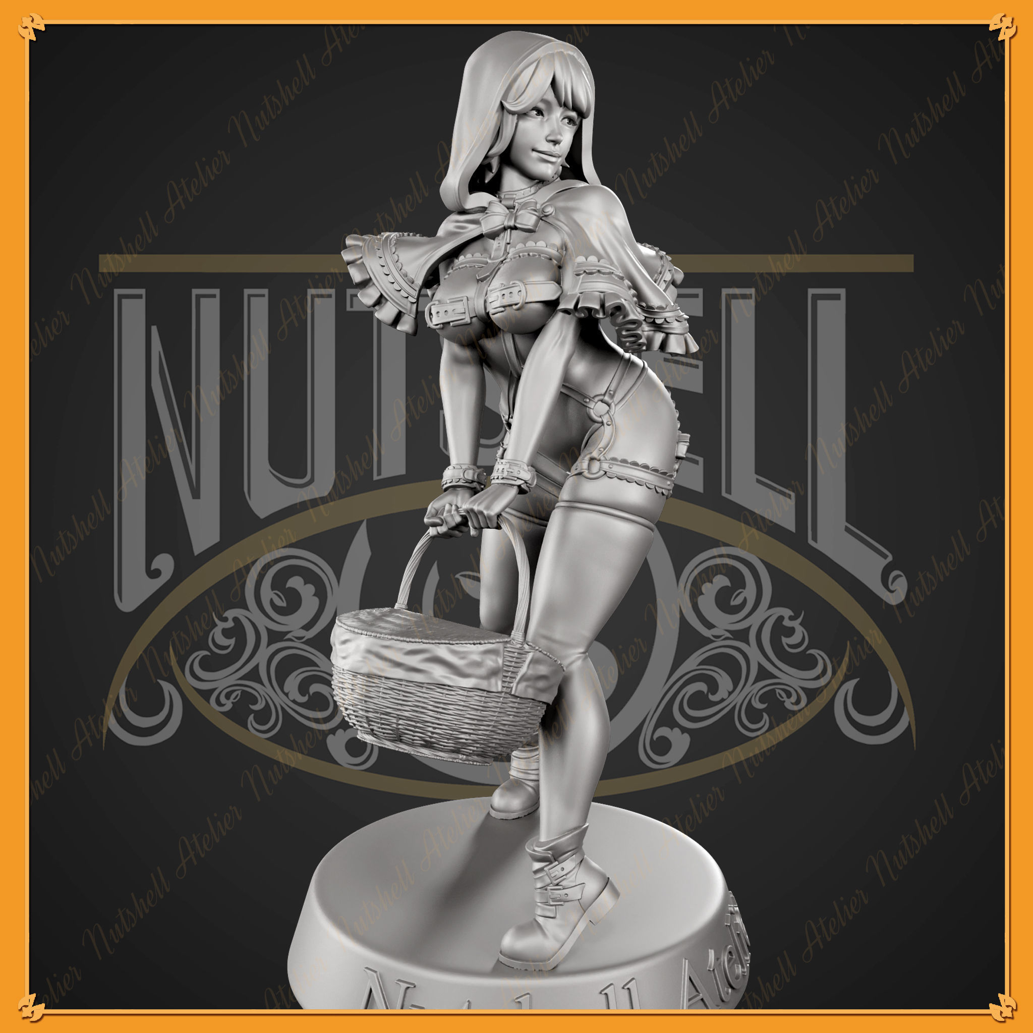 Nutshell Atelier - Sexy Red Riding hood - NSFW 3D print model_1