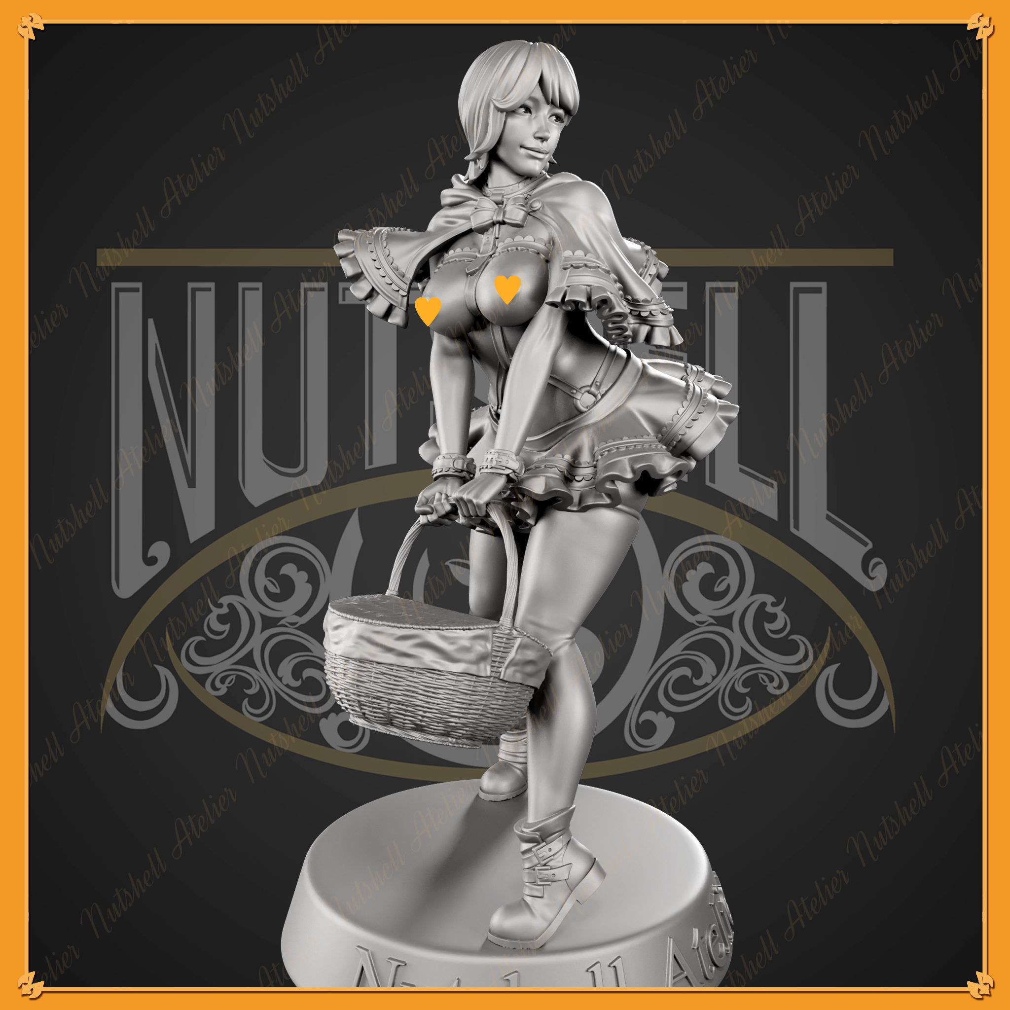 Nutshell Atelier - Sexy Red Riding hood - NSFW 3D print model_7